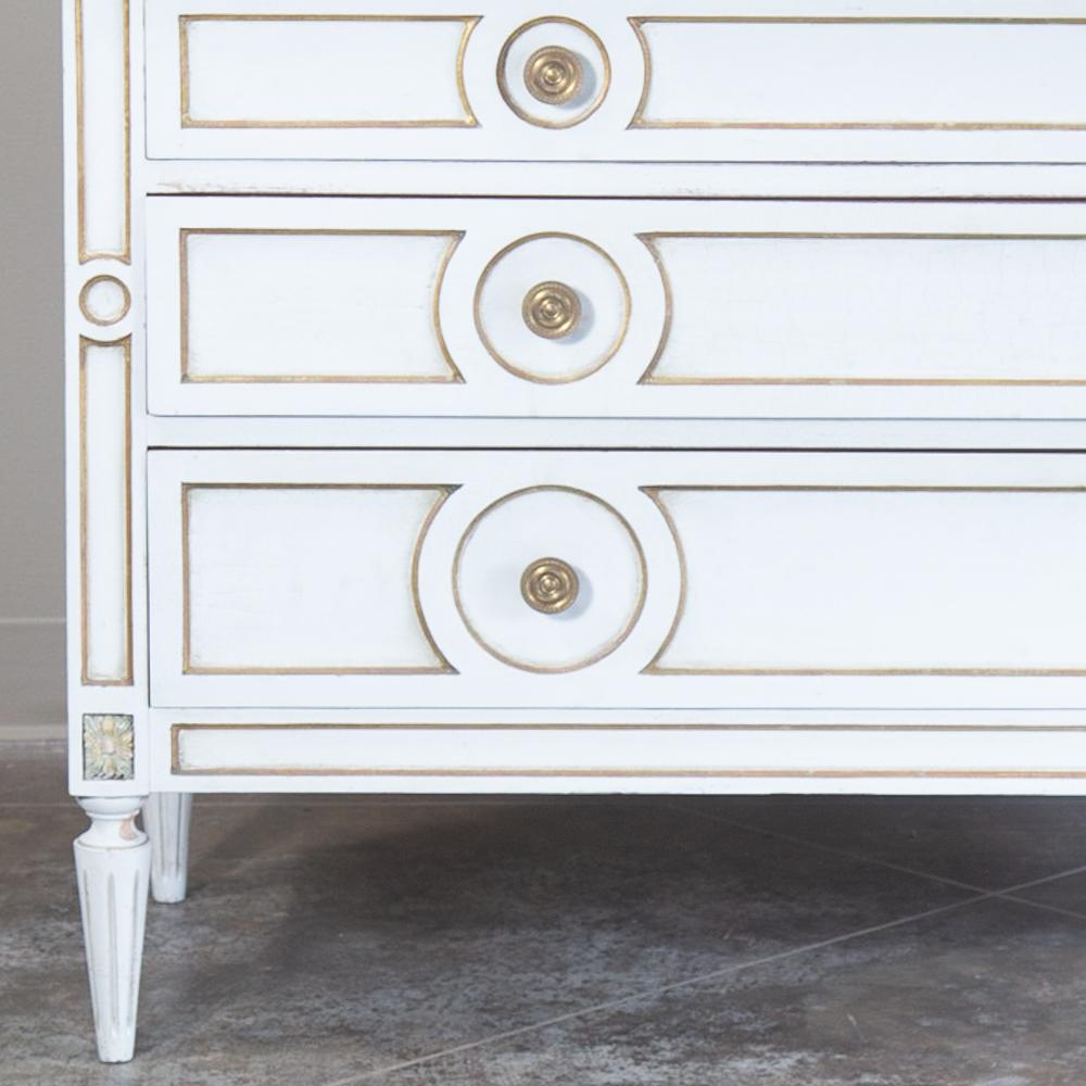 Midcentury French Neoclassical Painted Commode 1