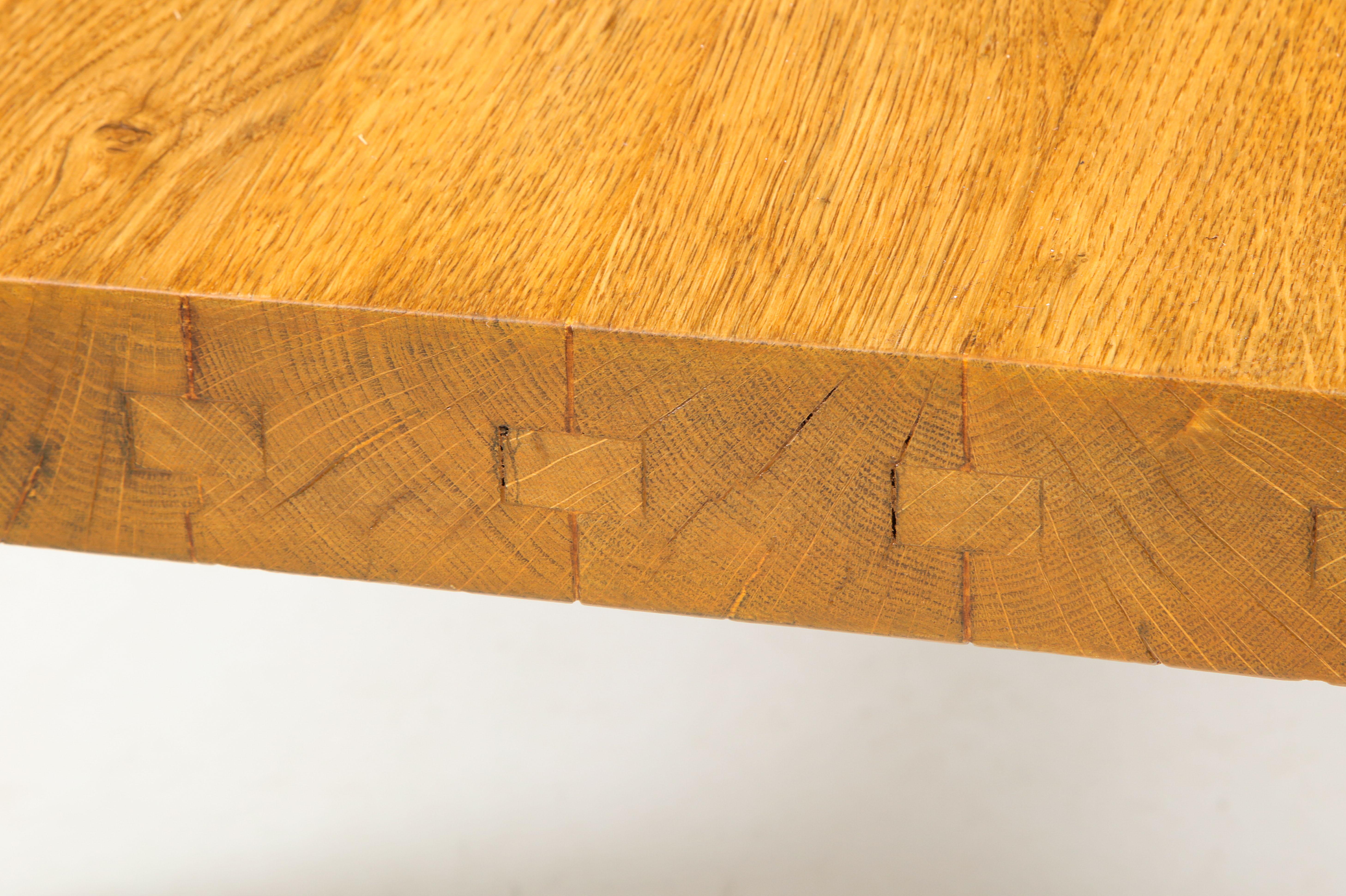 Midcentury French Oak Coffee Table 5