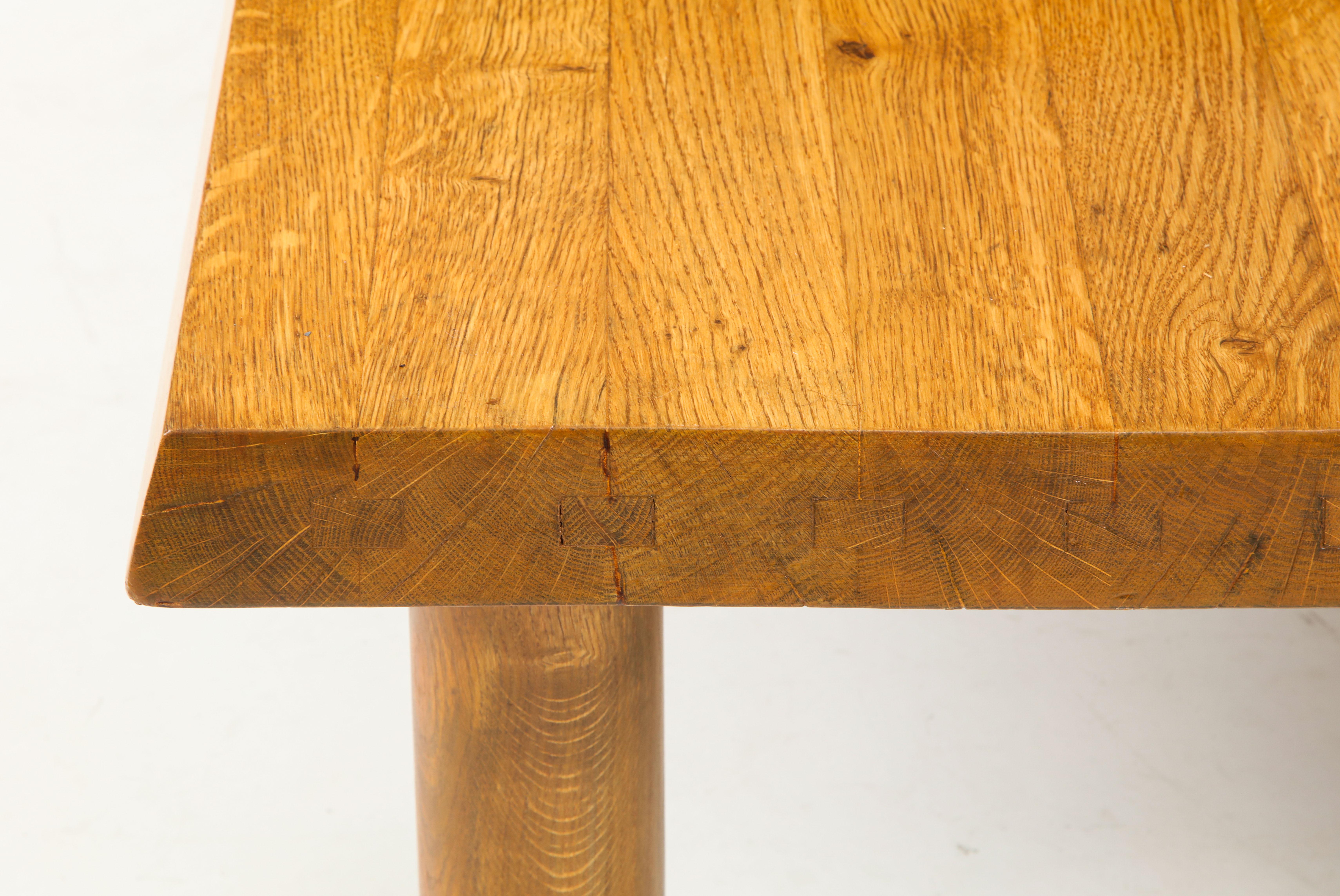 Midcentury French Oak Coffee Table 6