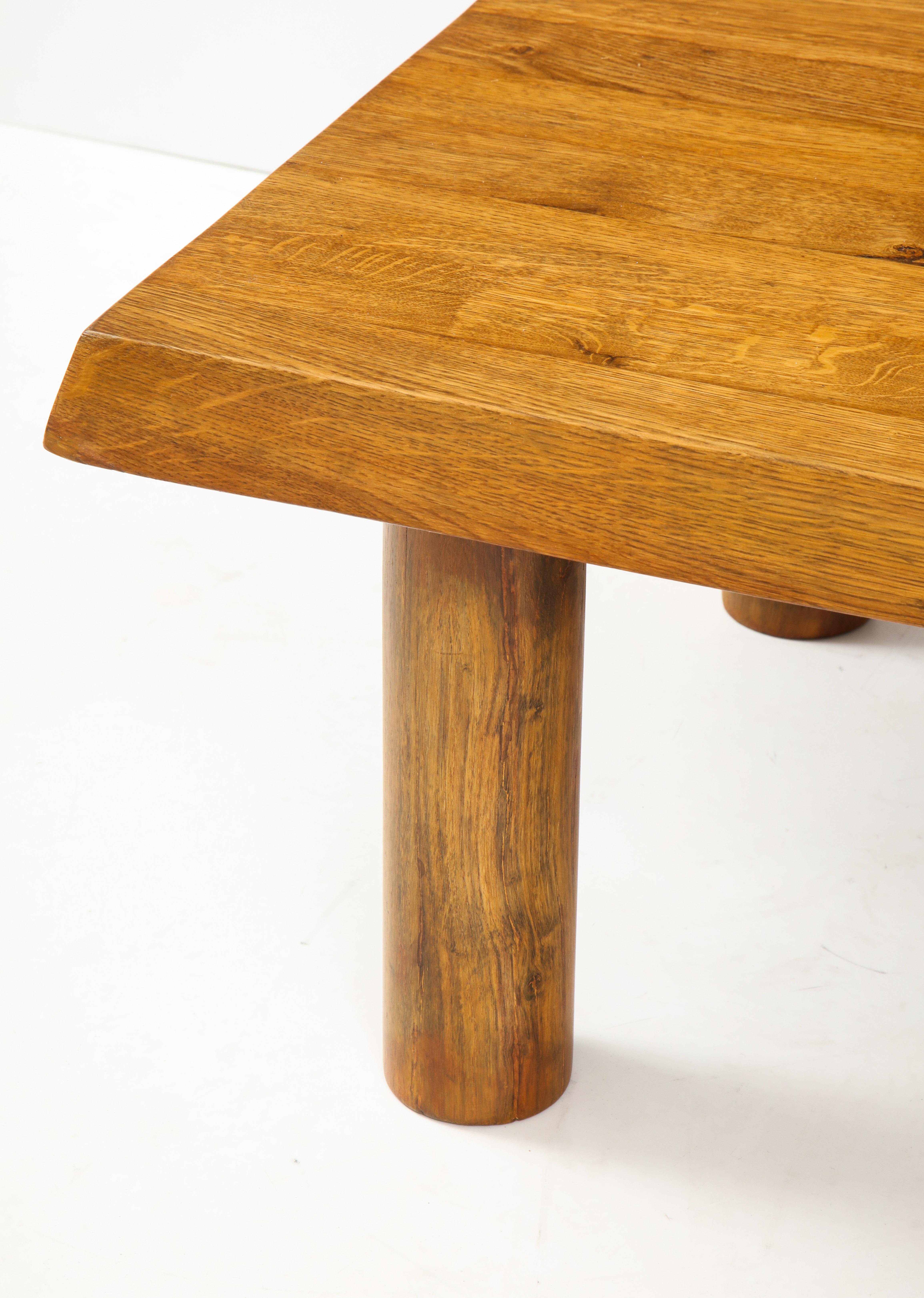 Midcentury French Oak Coffee Table 7