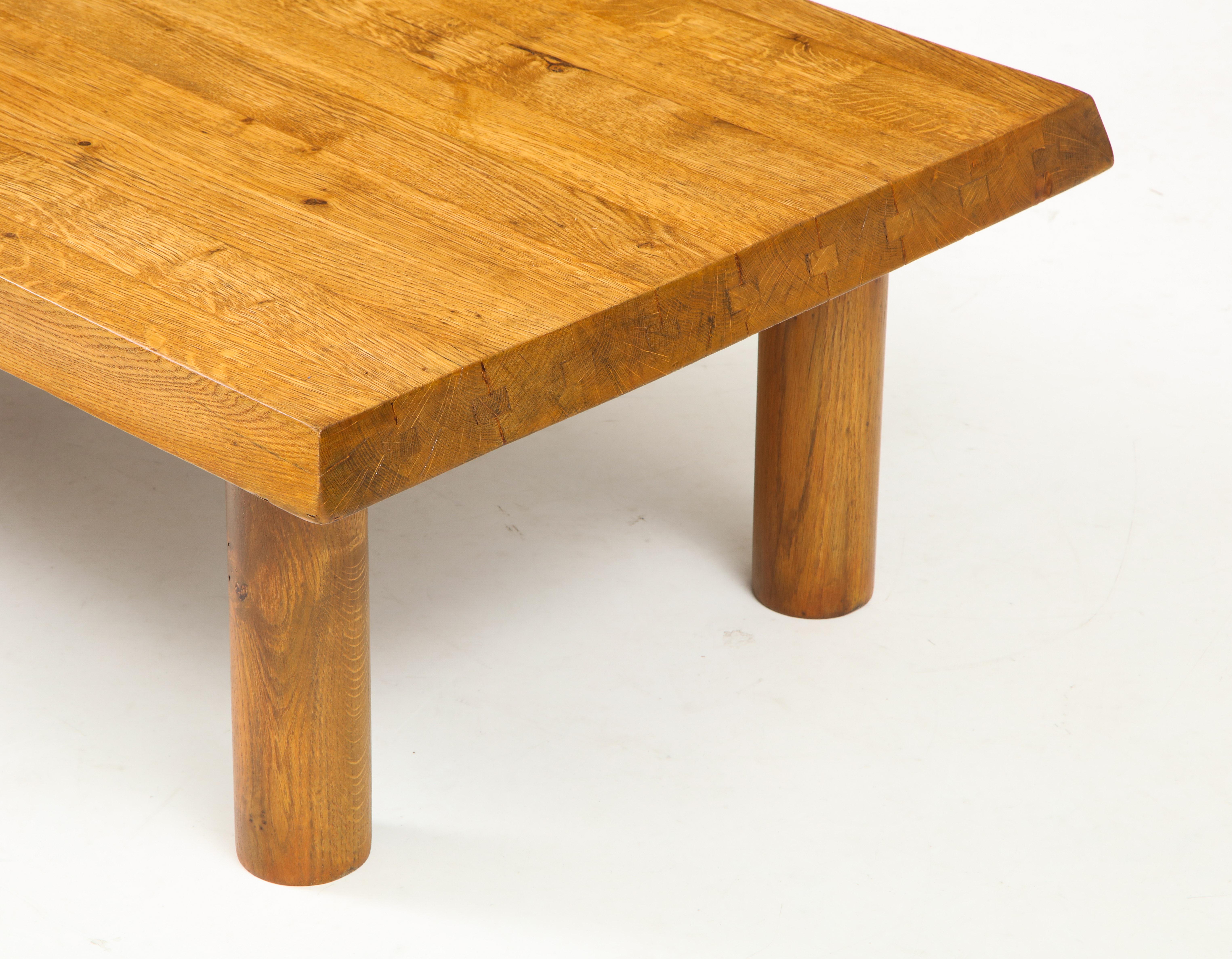 Midcentury French Oak Coffee Table 2