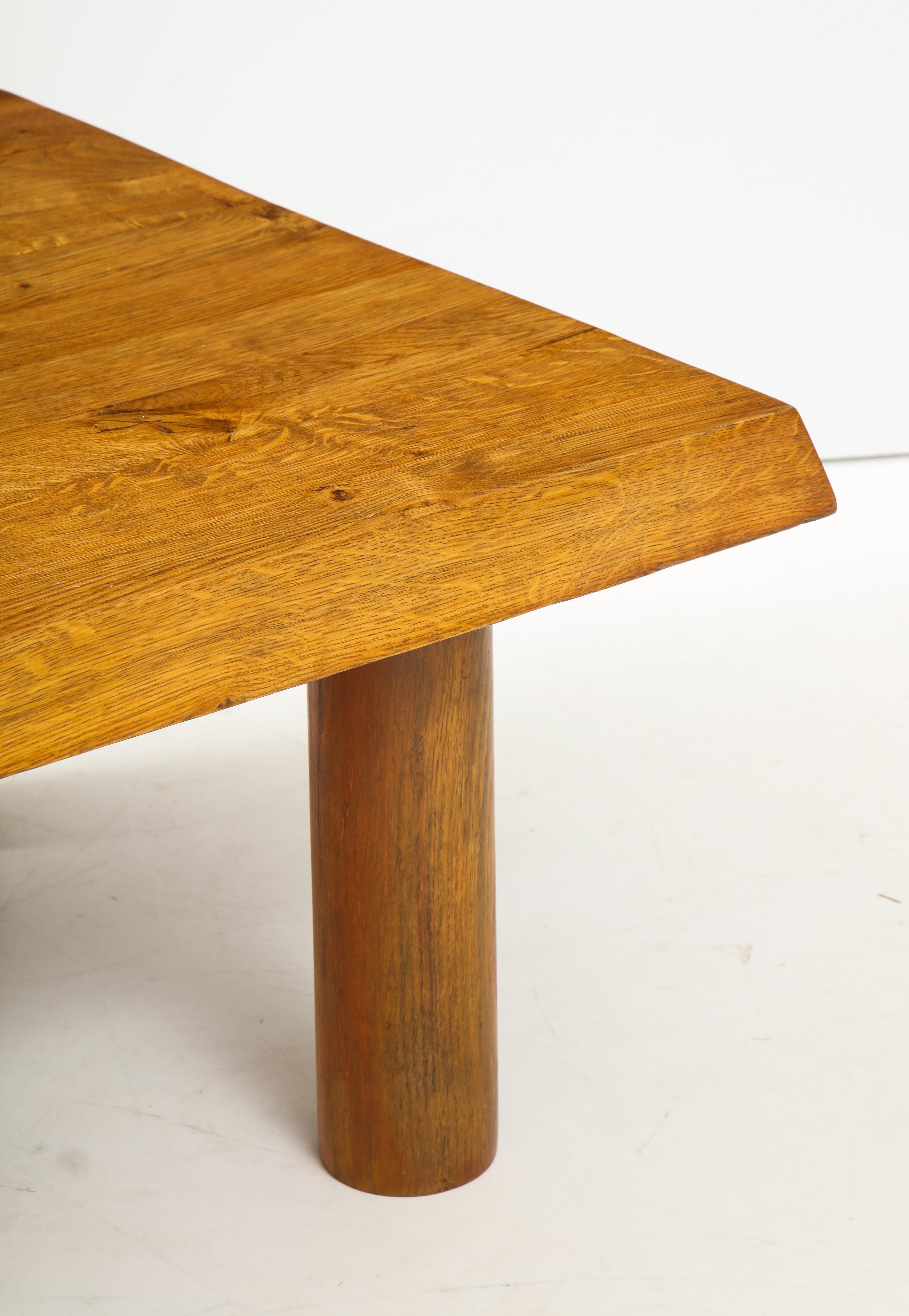 Midcentury French Oak Coffee Table 3