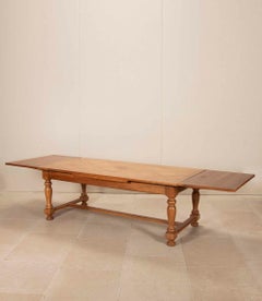 Mid-Century French Oak Dining Table