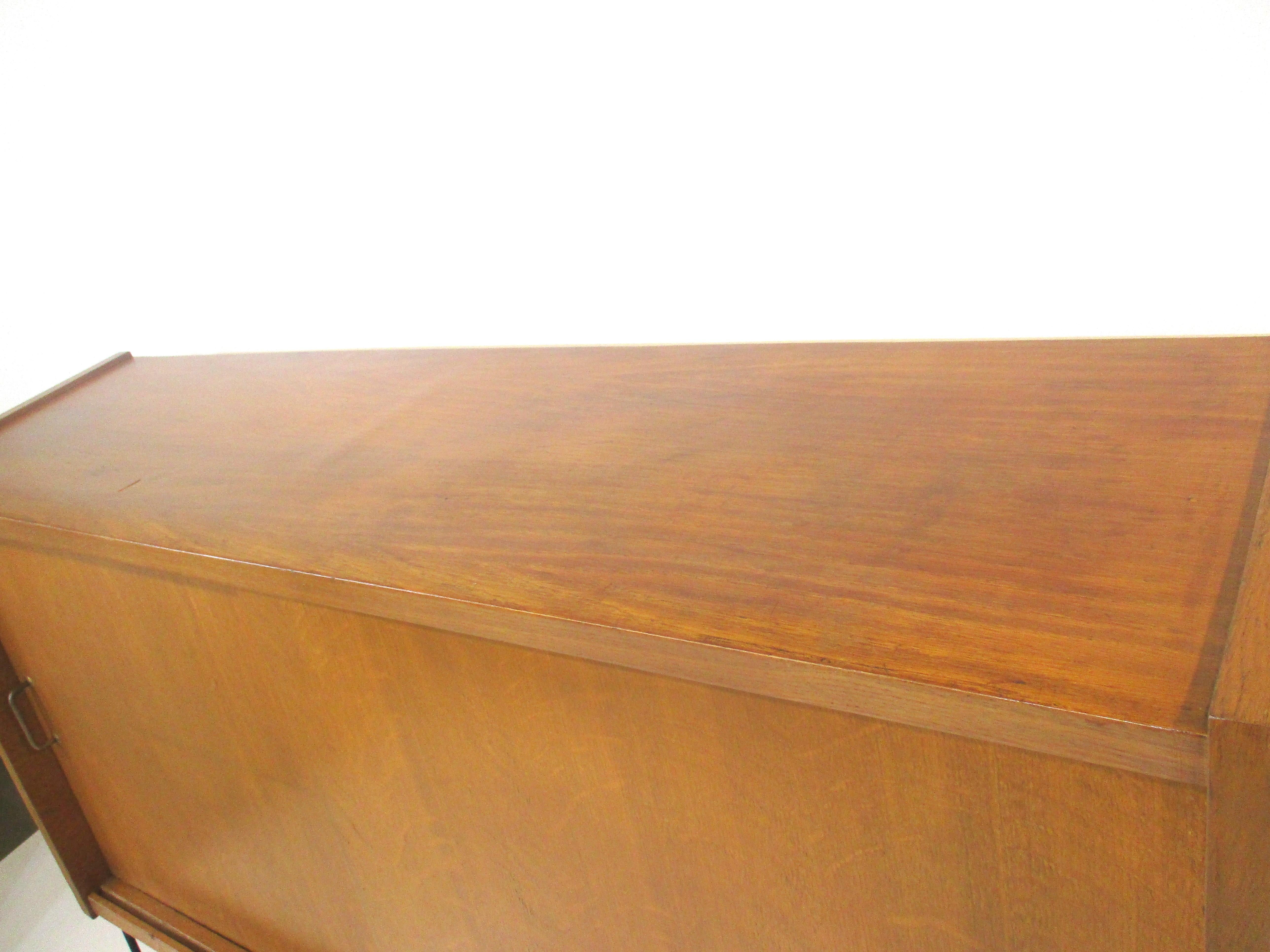 Mid Century French Oak / Iron Credenza Sideboard  7