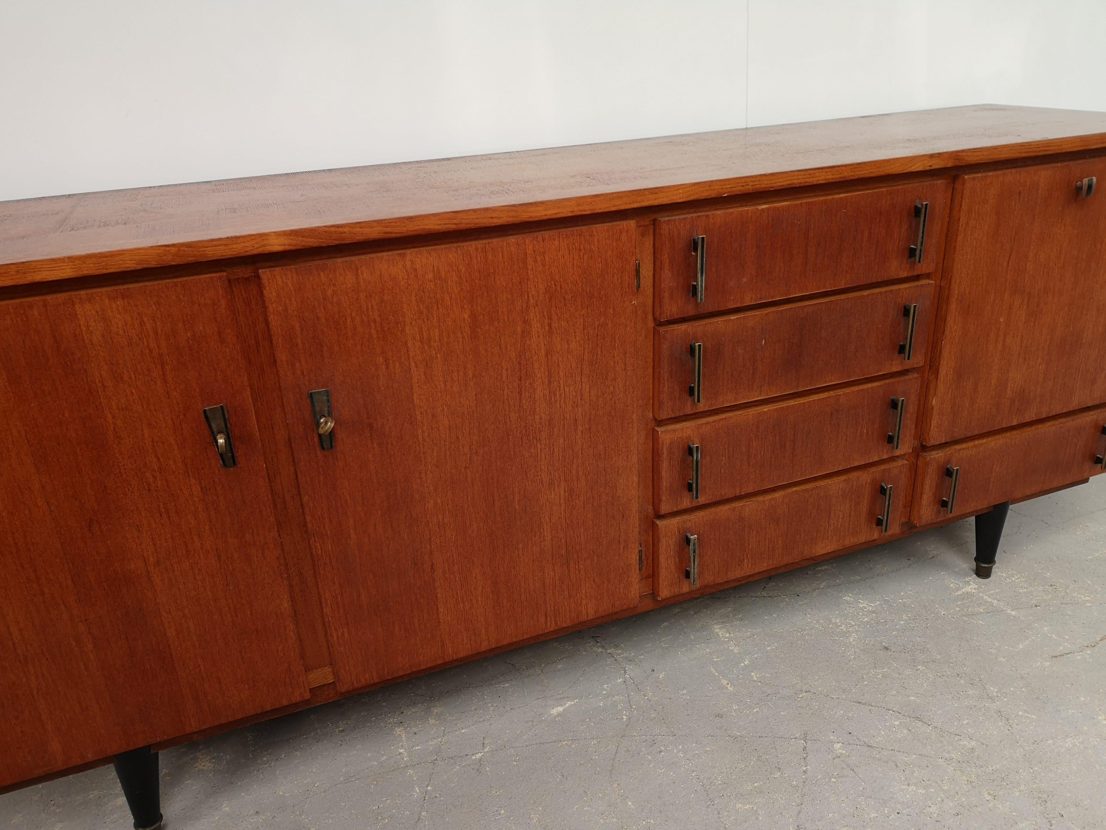 Mid-Century Modern Mid Century French Oak Sideboard