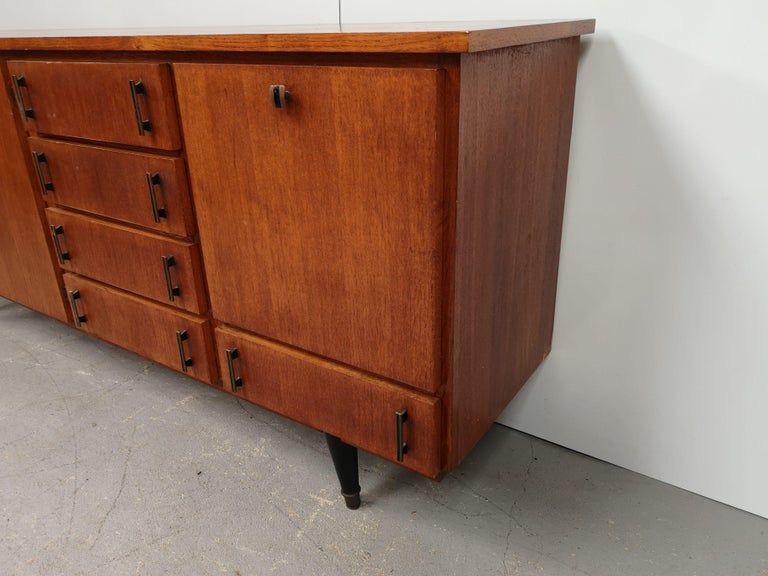 20th Century Mid Century French Oak Sideboard For Sale