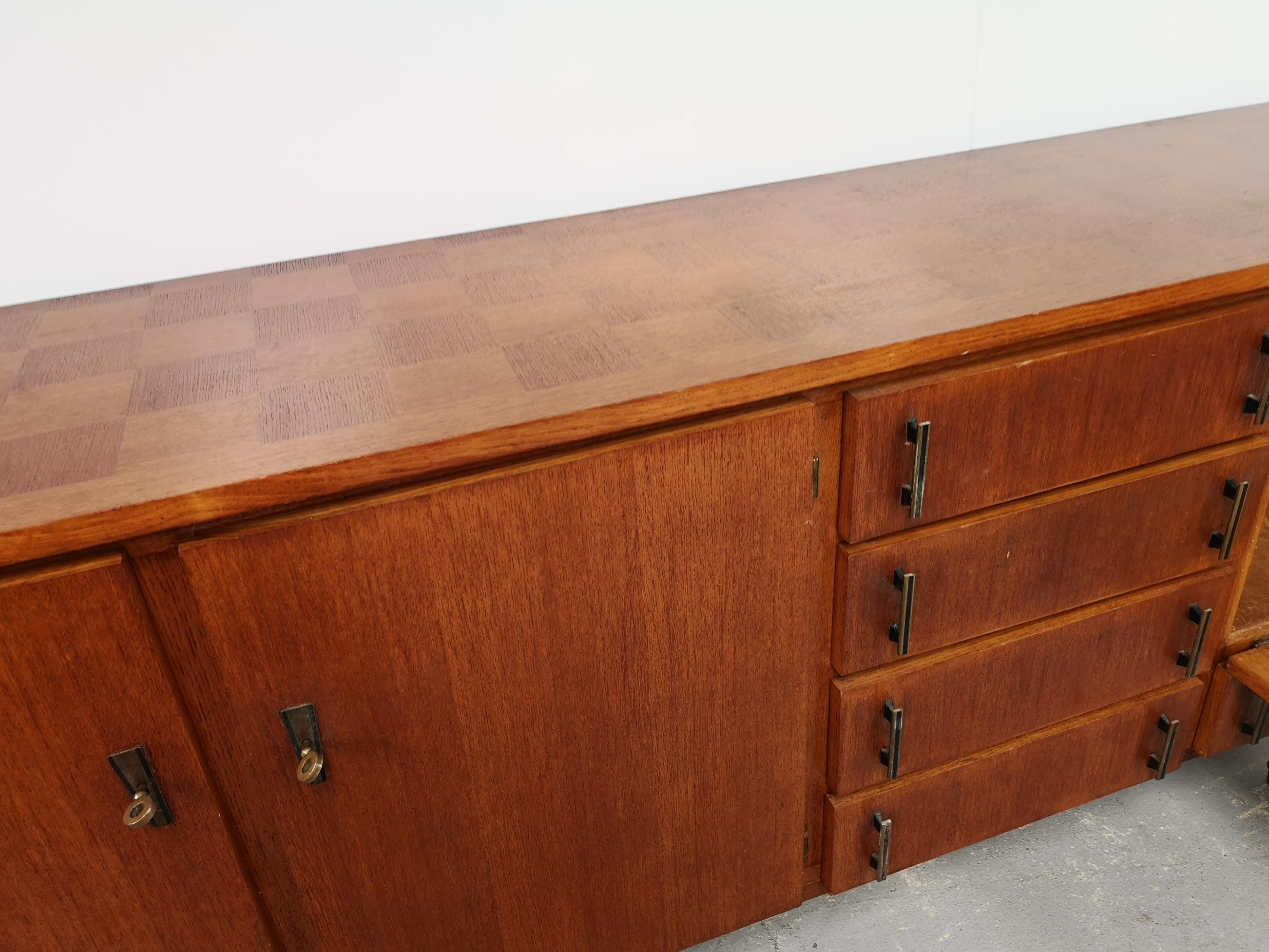 Mid Century French Oak Sideboard 1