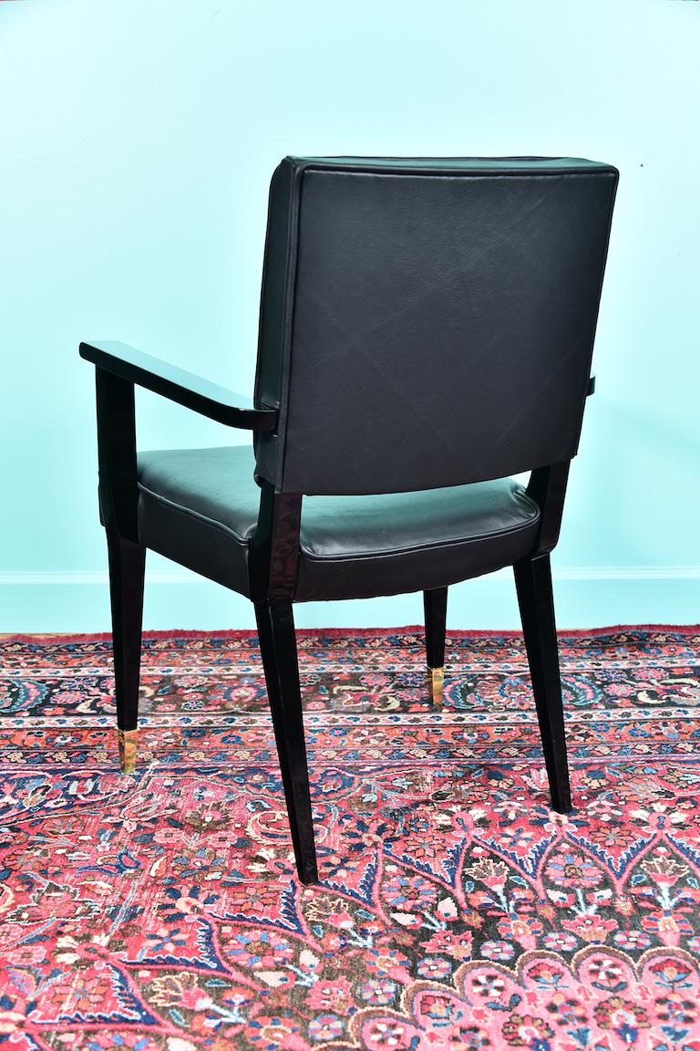 Midcentury French Office Chair in White Oak Wood at 1stDibs