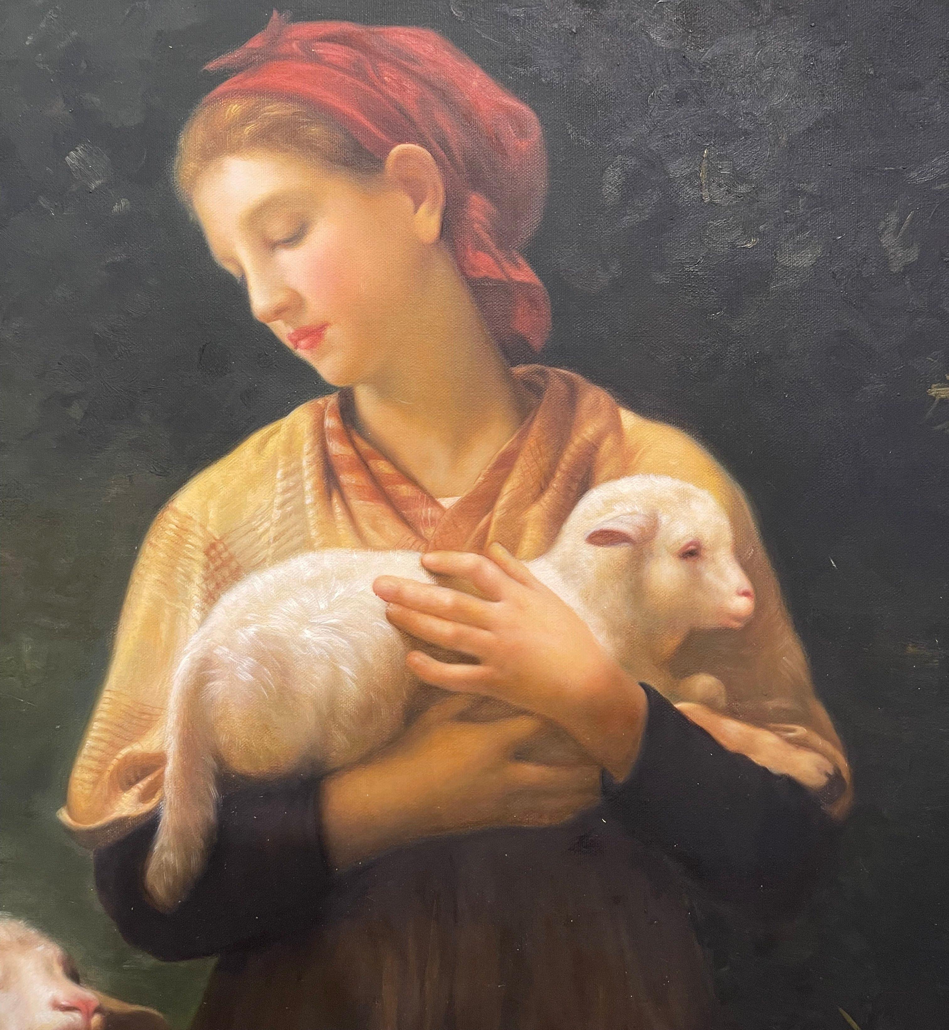 Mid-Century French Oil on Canvas Painting 