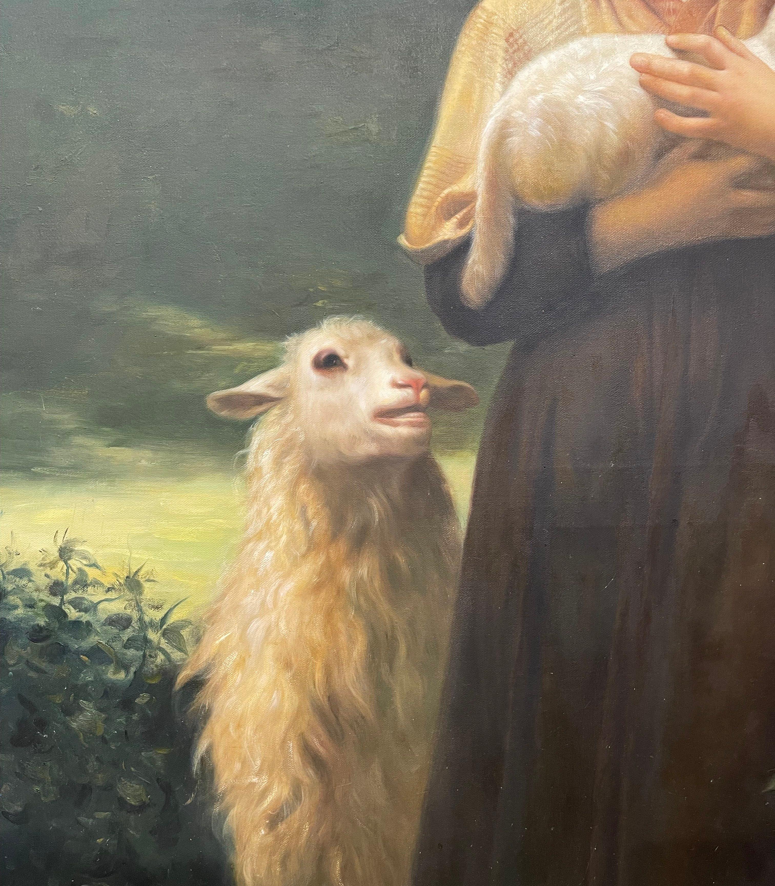 Mid-Century French Oil on Canvas Painting 