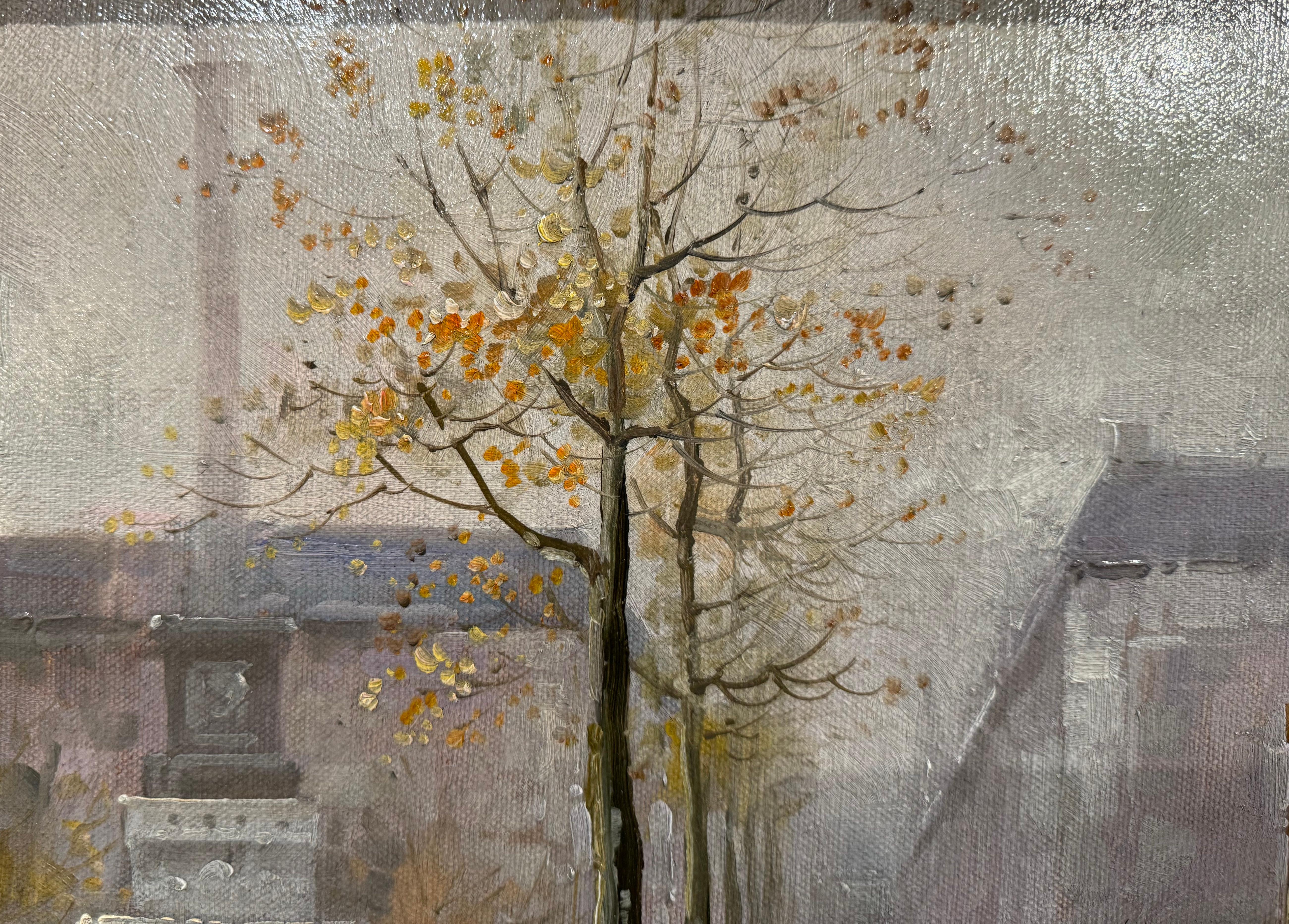 Huile sur toile parisienne du milieu du siècle dernier, signée T. E. Penck en vente 2