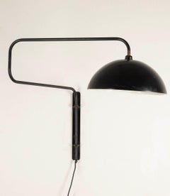 Mid-Century French Overscale Atelier Swing-Arm Wall Lamp