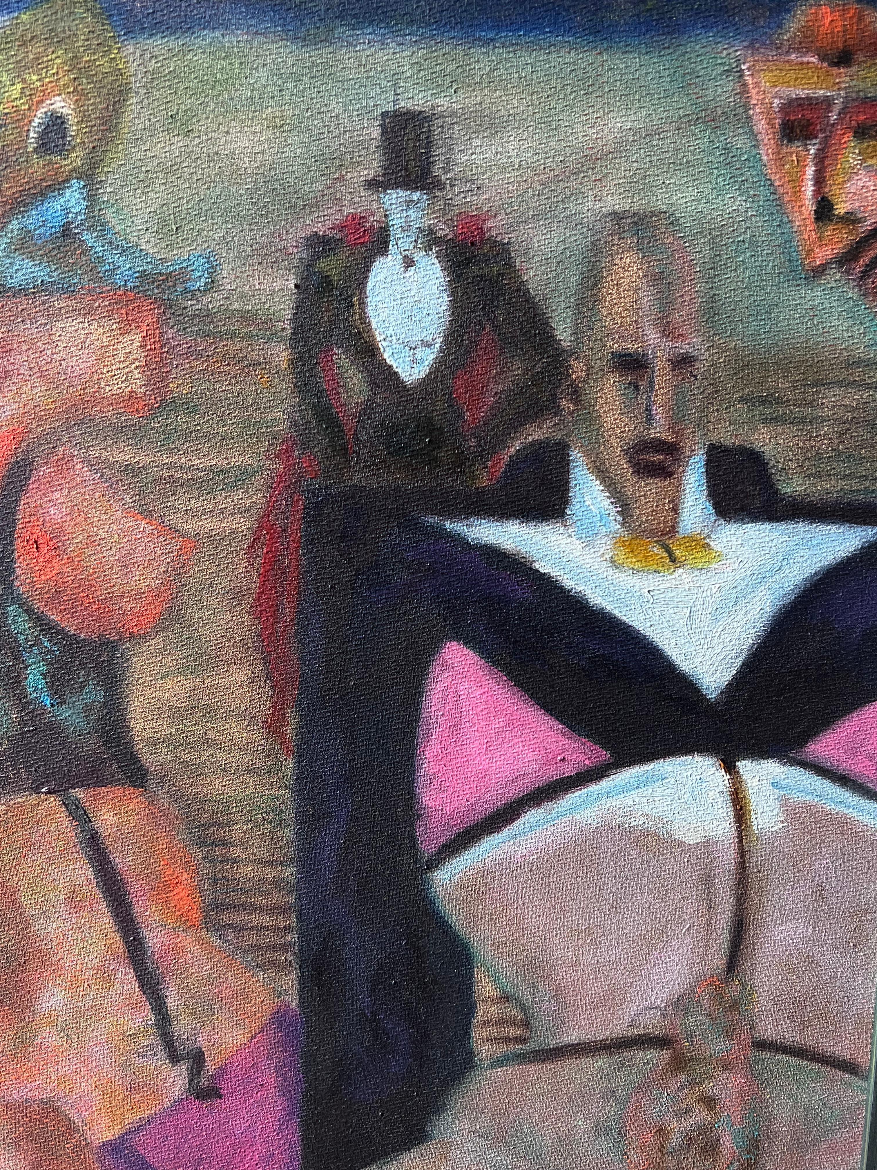 Figürliche Szene
Französisch, ca. 1950er Jahre
verso signiert
Öl auf Leinwand, gerahmt
Gerahmt: 26,5 x 22 Zoll
Leinwand: 26 x 21 Zoll
Provenienz: Privatsammlung, Frankreich
Condit: sehr guter Zustand

Für weitere Informationen wenden Sie sich bitte