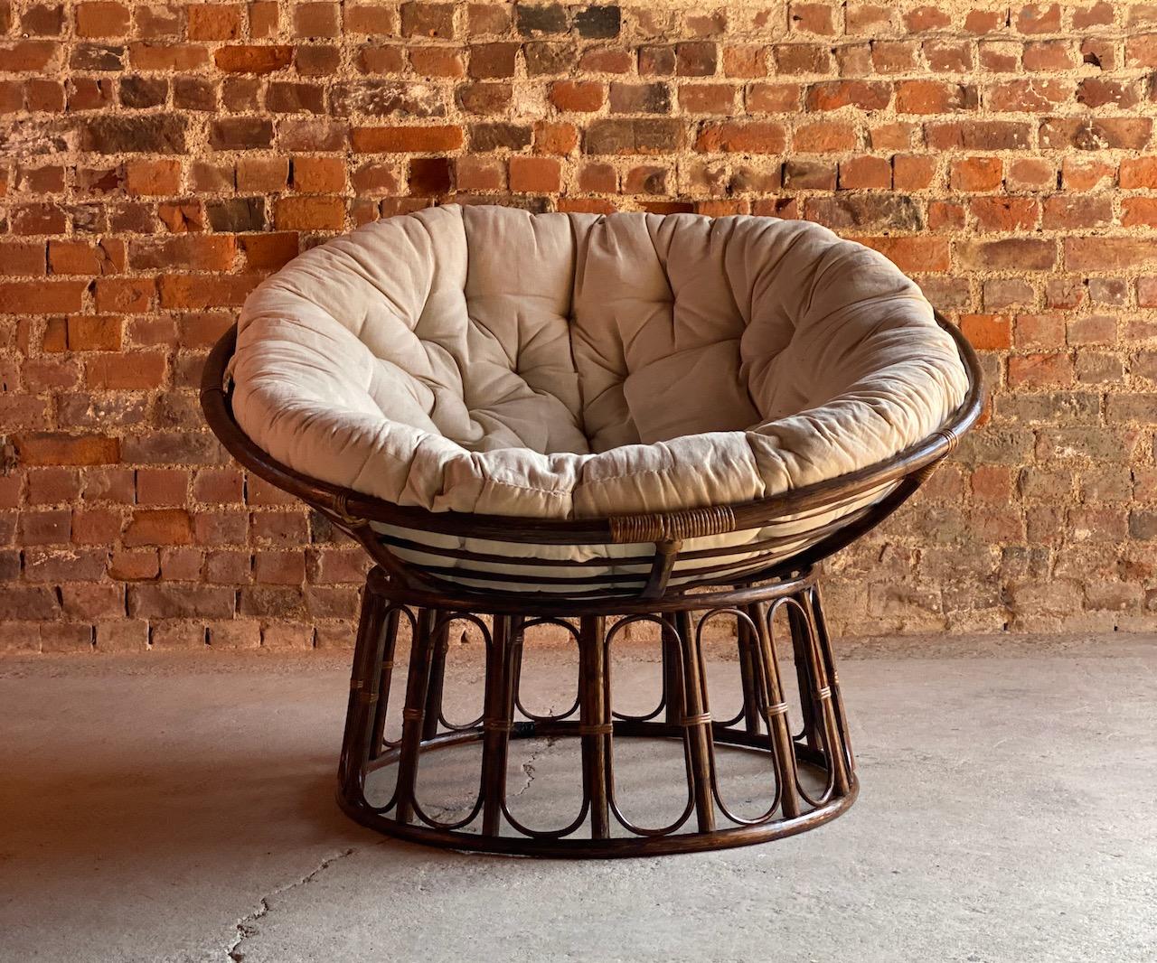 papasan chair mid century modern