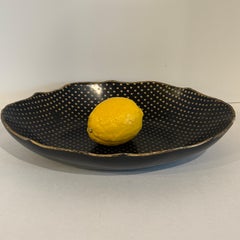 Mid-Century French Papier Mache Trinket Tray Bowl