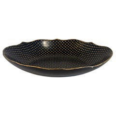 Mid-Century French Papier Mache Trinket Tray Bowl