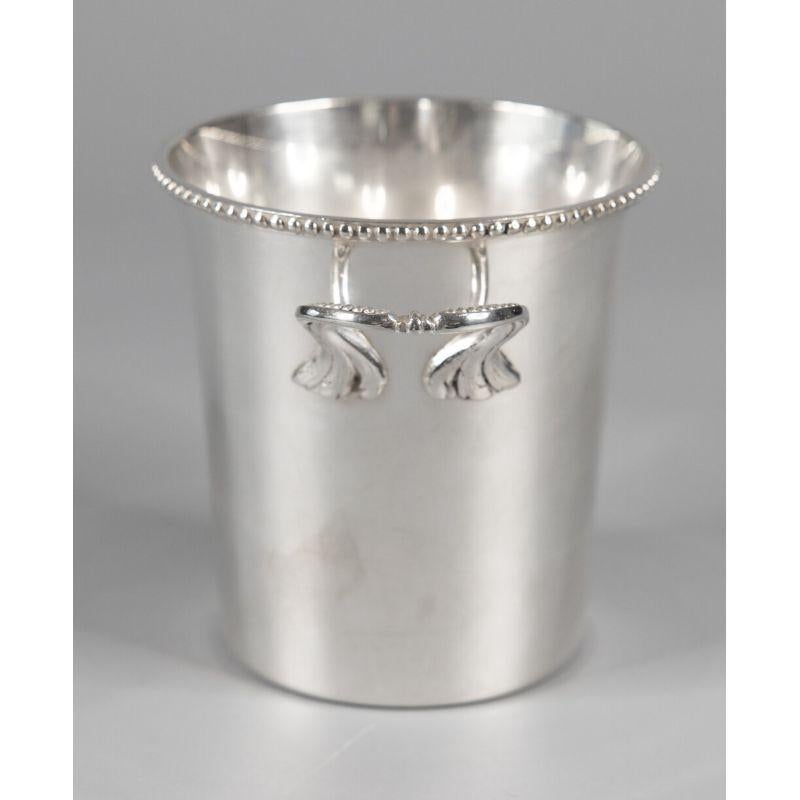 20th Century Mid-Century French Petite Silver Plate Ice Bucket