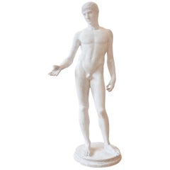 Midcentury French Plaster Statue