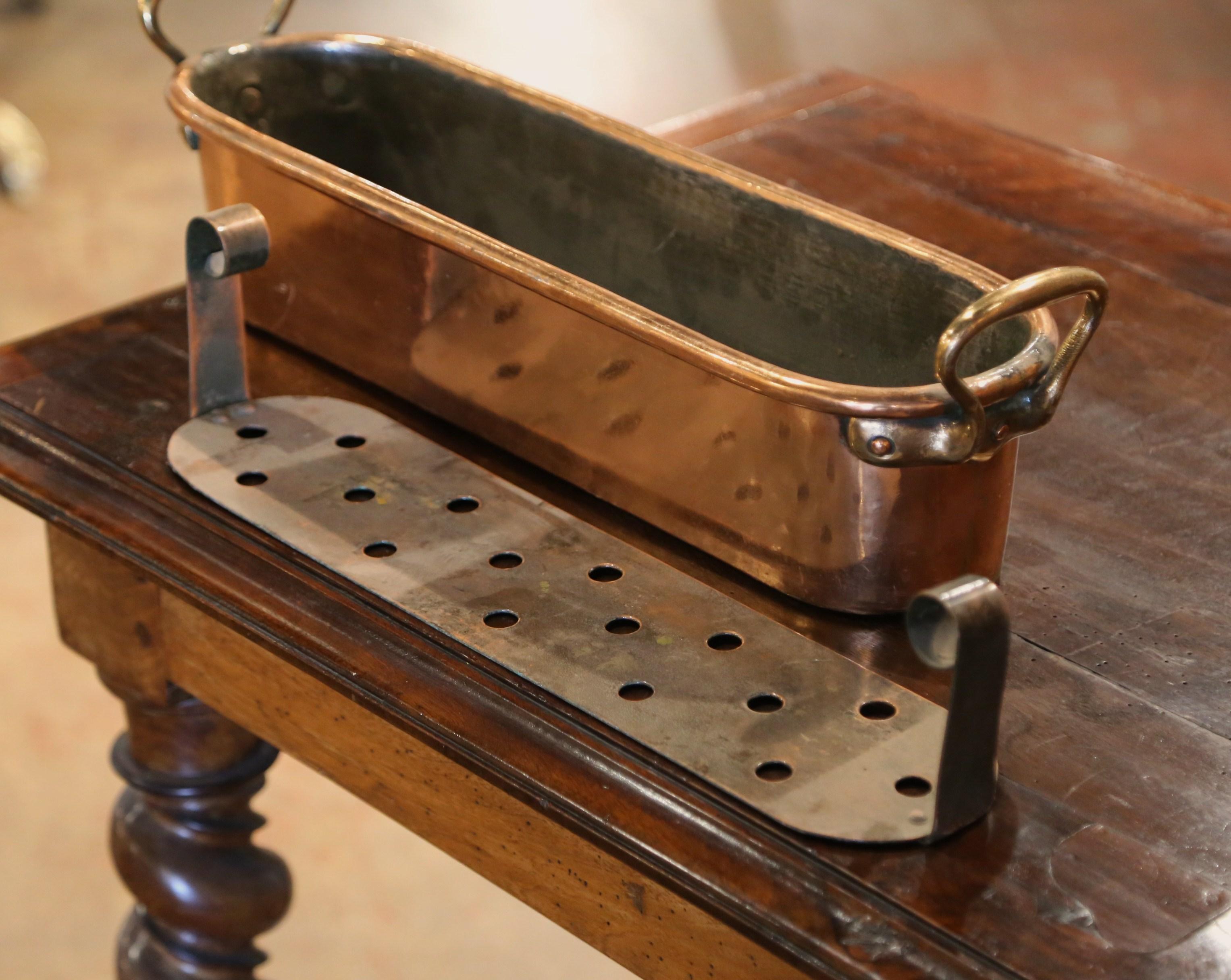 Country Mid-Century French Polished Copper 