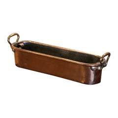 Mid-Century French Polished Copper "Poissonniere" Fish Kettle with Bottom Tray