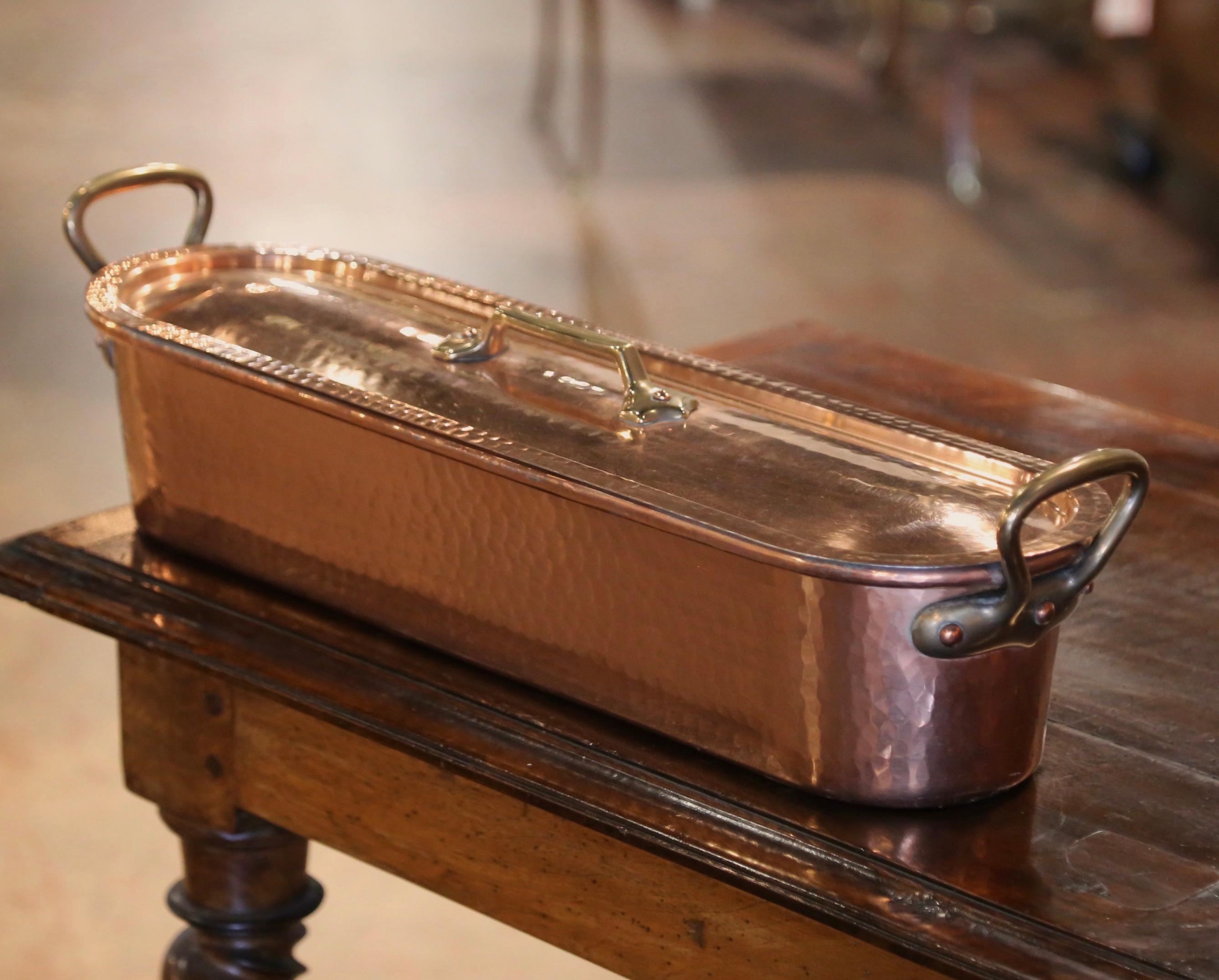 Forged Mid-Century French Polished Copper 