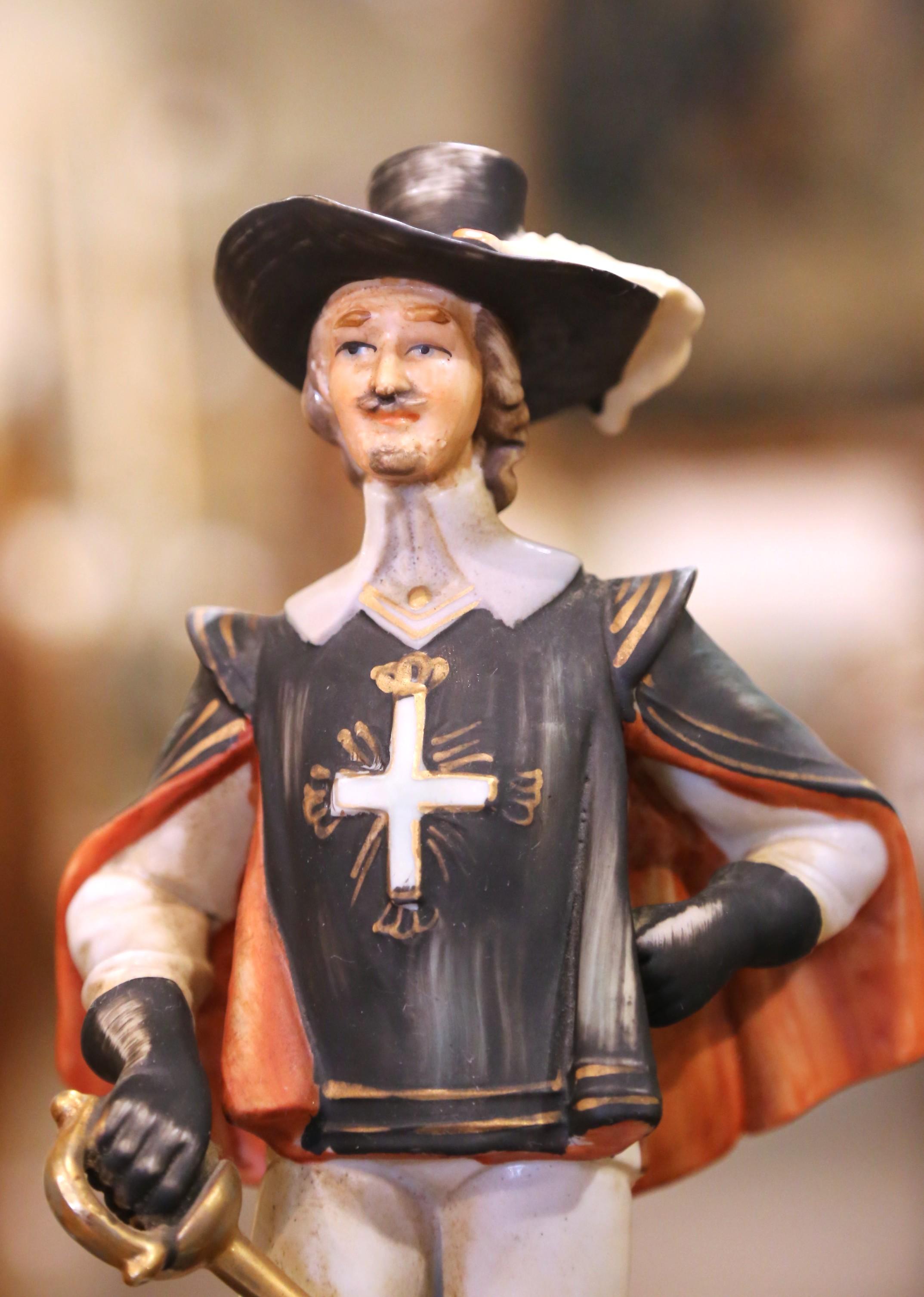 20ième siècle Figurines en porcelaine française du milieu du siècle représentant les 