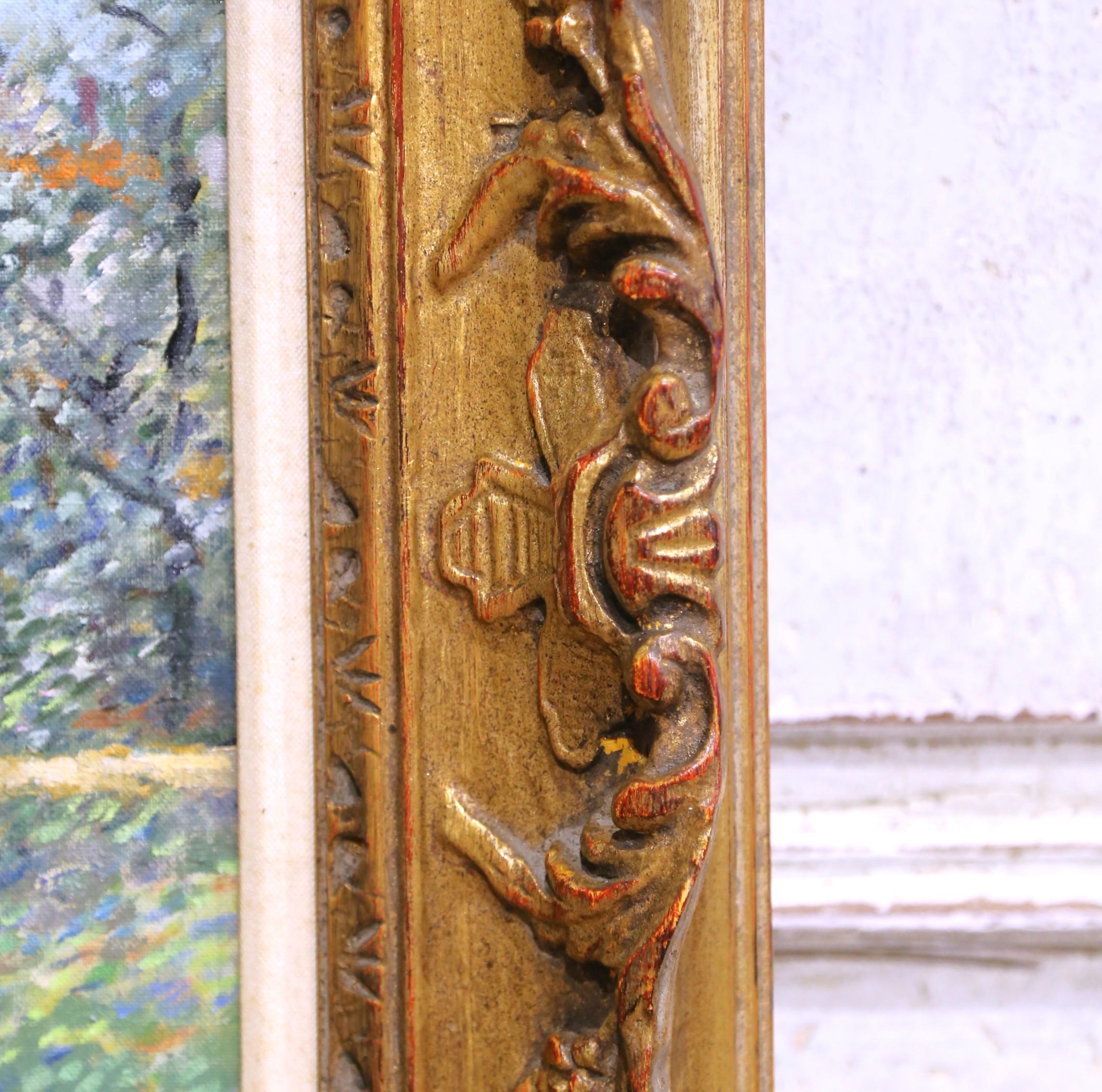 Peinture à l'huile post-impressionniste française du milieu du siècle 