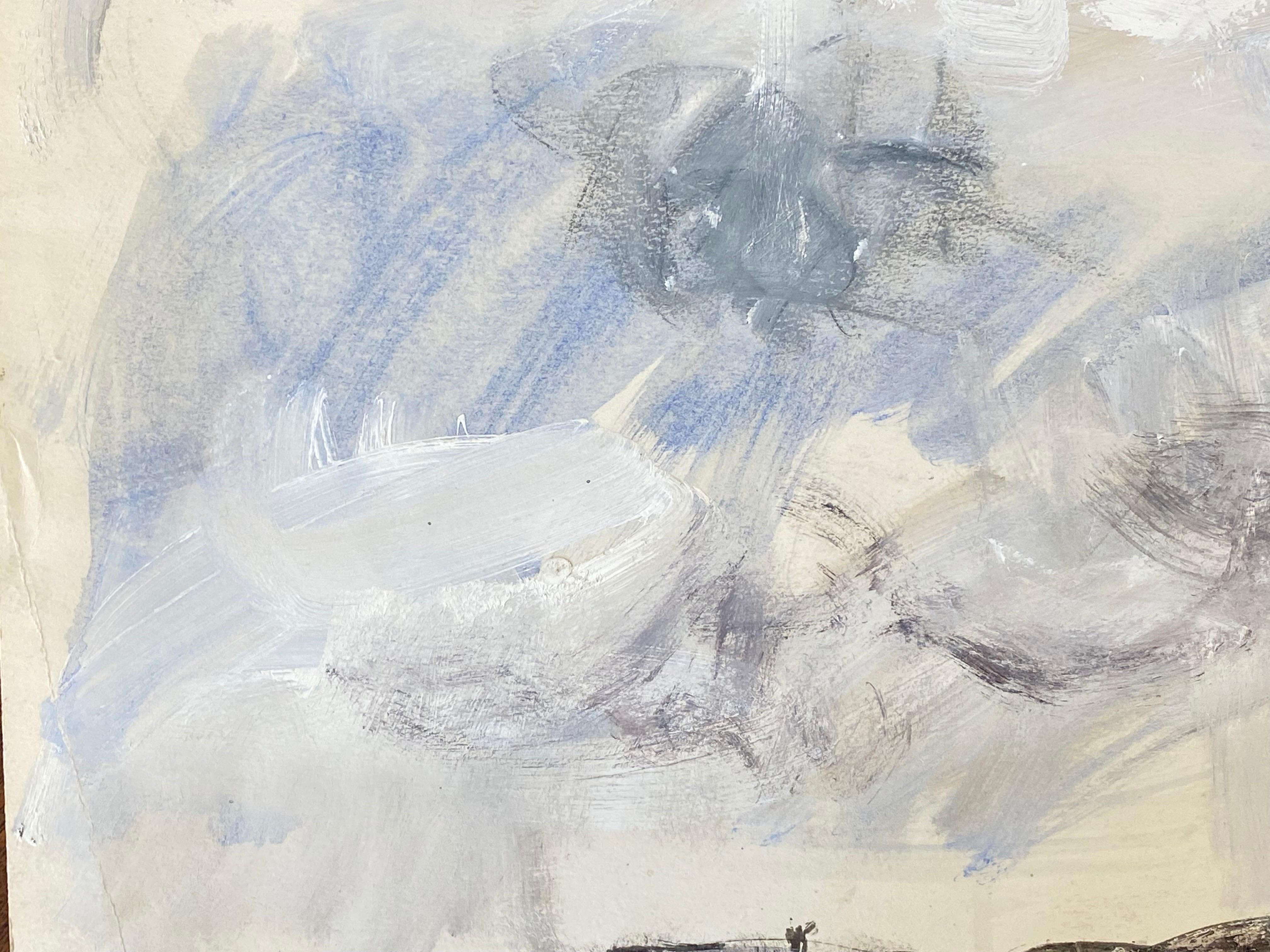 Pintura postimpresionista francesa de mediados de siglo - Paisaje marino francés Otro en venta