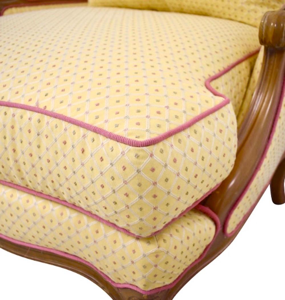french provincial chair and ottoman