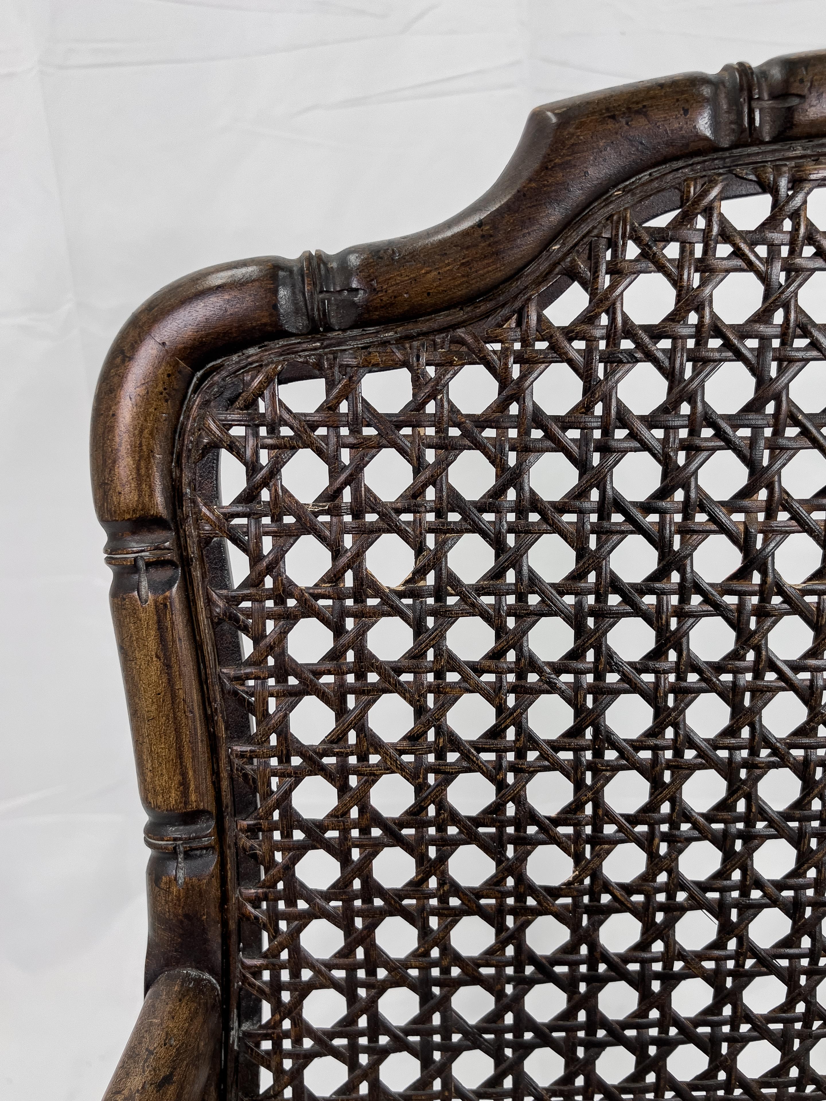 Sessel aus Kunstbambusholz im französischen Provinzstil aus der Mitte des Jahrhunderts, Paar im Angebot 8