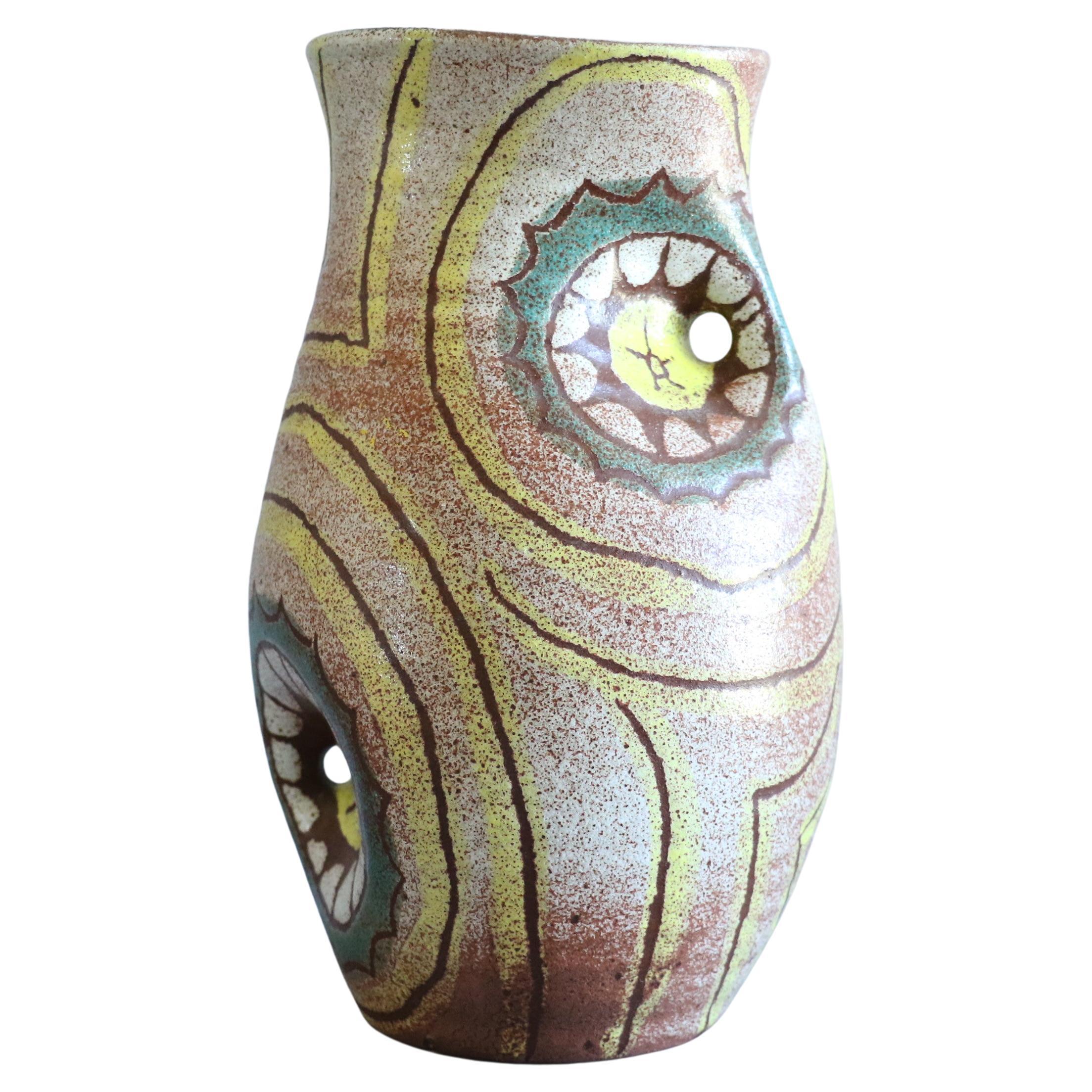 Mid-Century French Rare vase by Accolay, Era Capron Innocenti