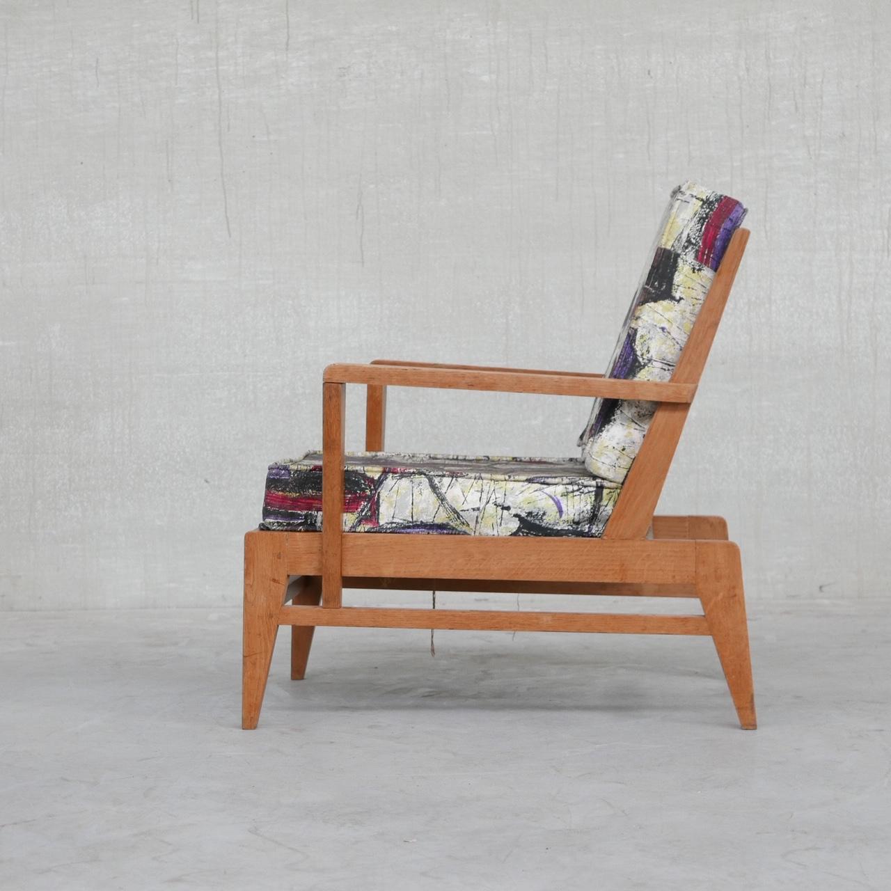 Mid-Century French Re-Construction Armchair by Rene Gabriel 6