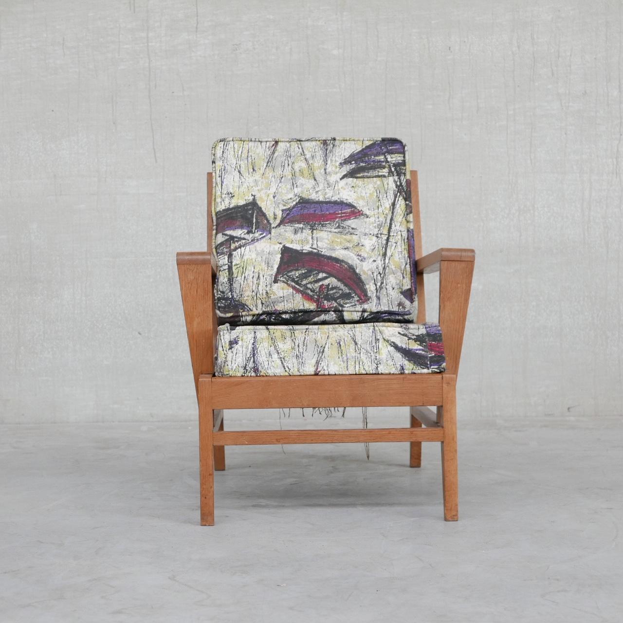 Mid-Century French Re-Construction Armchair by Rene Gabriel 8