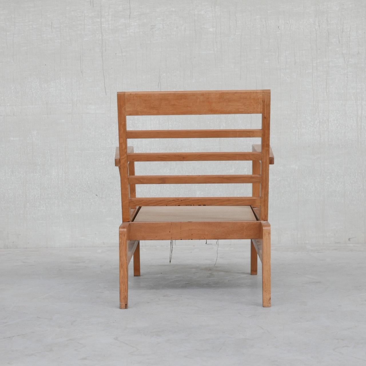 Mid-Century French Re-Construction Armchair by Rene Gabriel 9