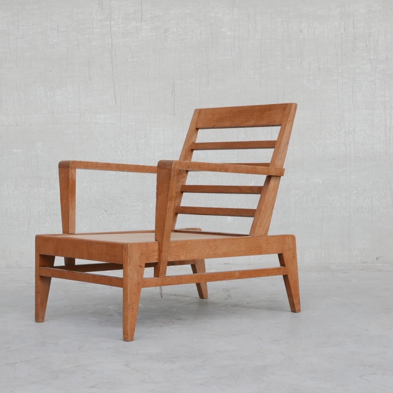 Mid-Century French Re-Construction Armchair by Rene Gabriel 11