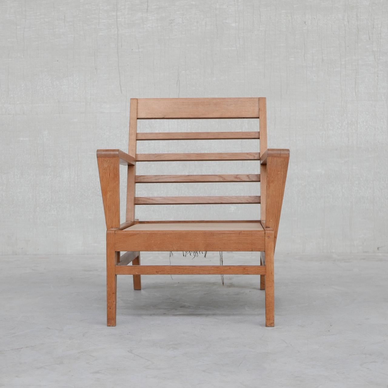 Mid-Century French Re-Construction Armchair by Rene Gabriel 12