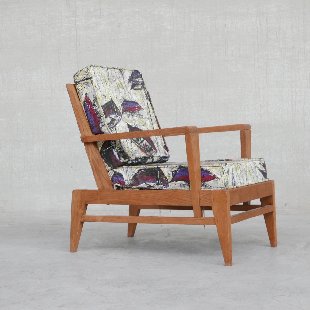 Mid-Century French Re-Construction Armchair by Rene Gabriel 4