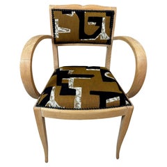 Mid-century French Reupholstered Bridge Armchair, 1950s