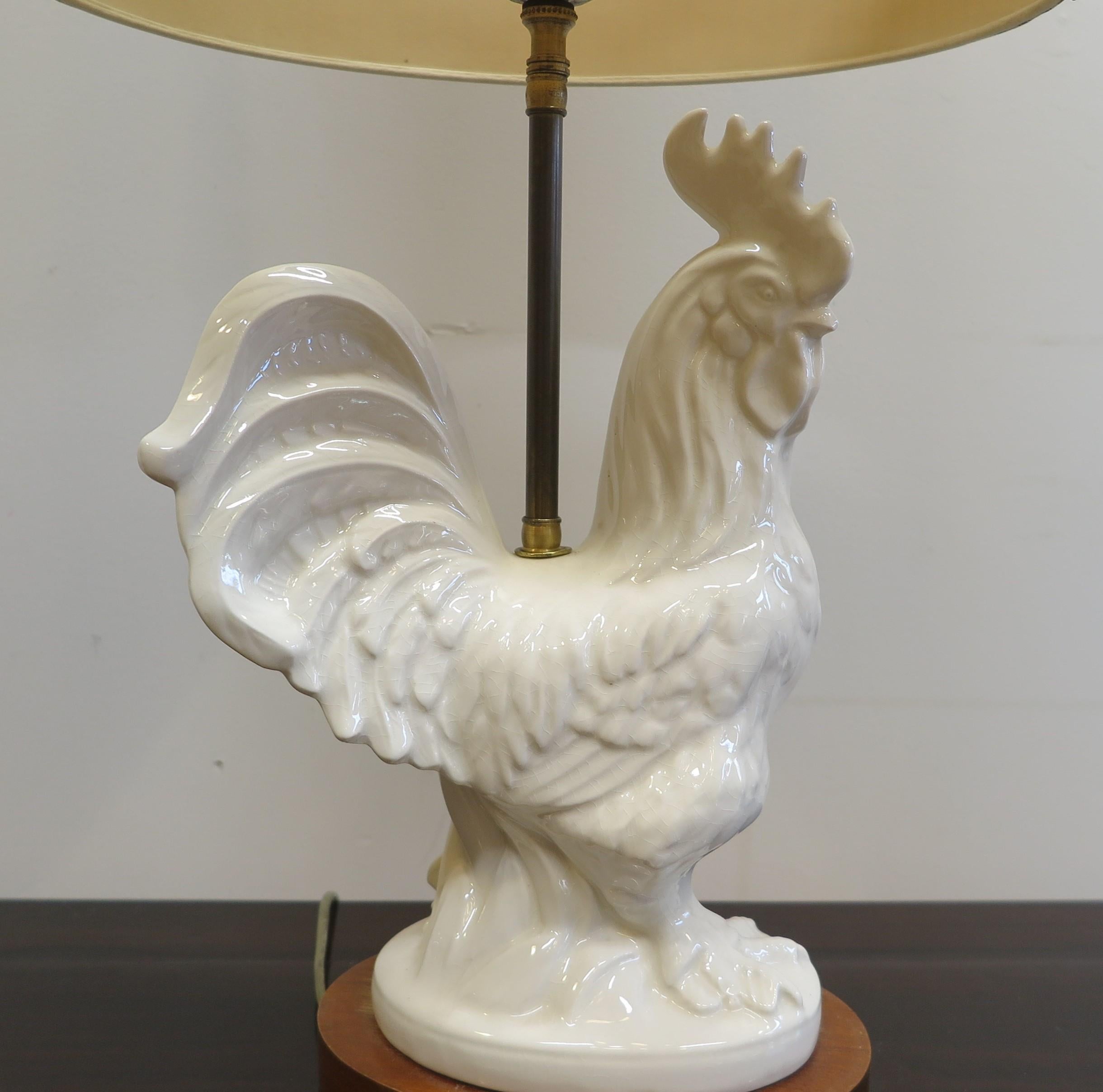 royal nymphenburg rooster lamp