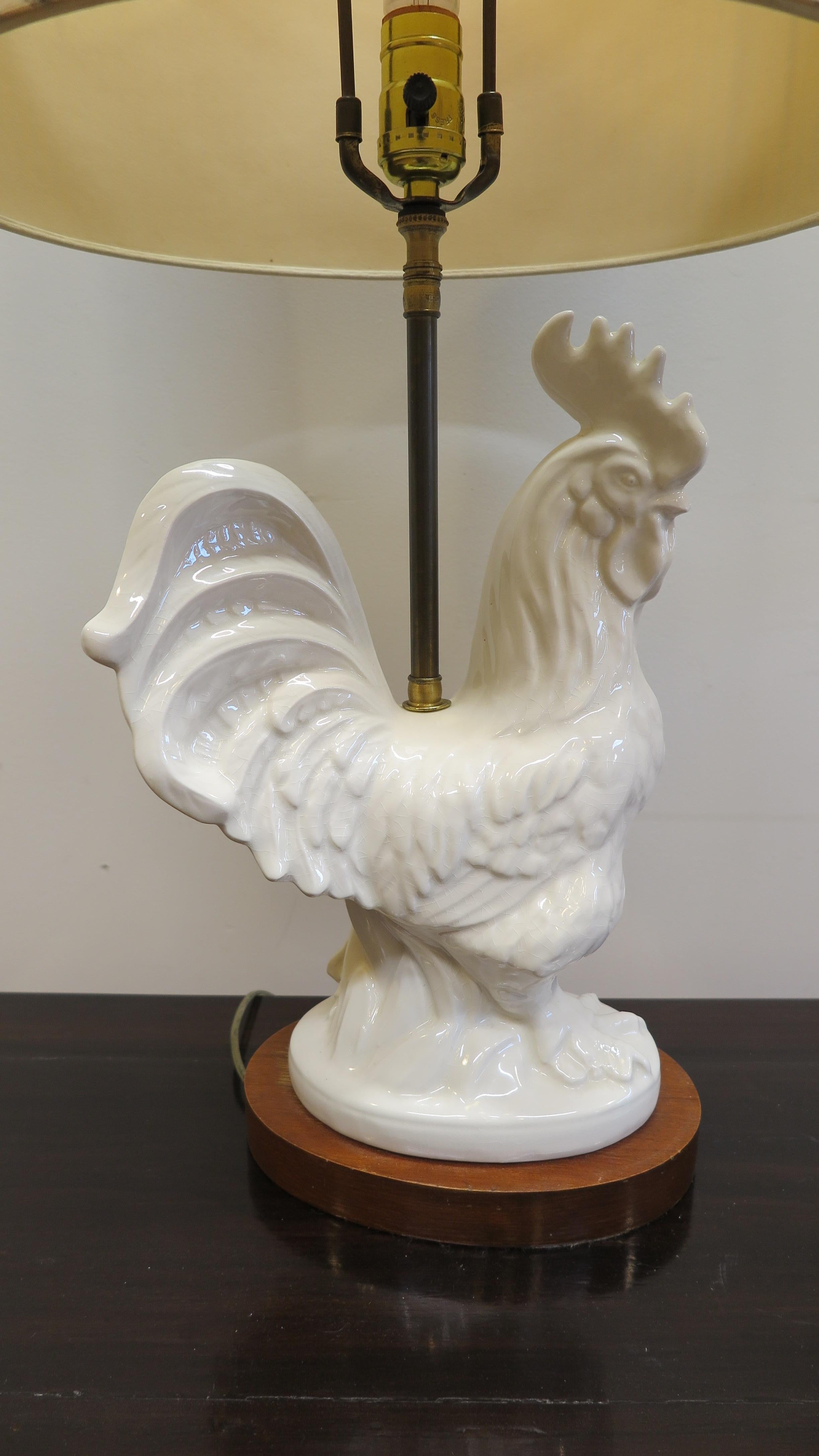 royal nymphenburg rooster lamp