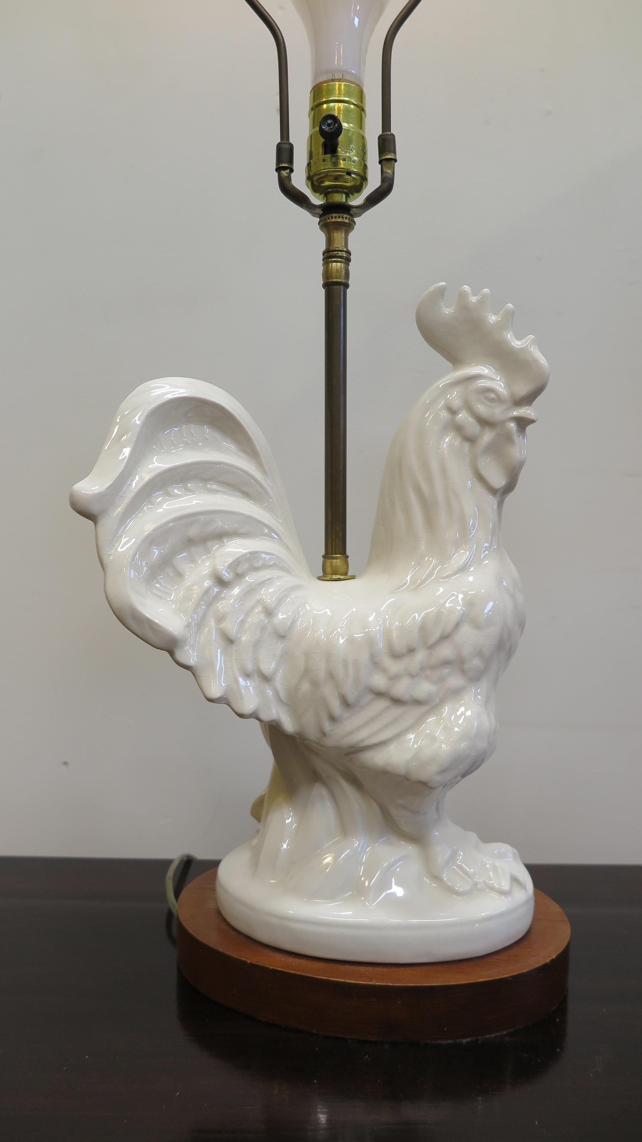 Mid-Century Modern Mid Century French Rooster Lamps For Sale