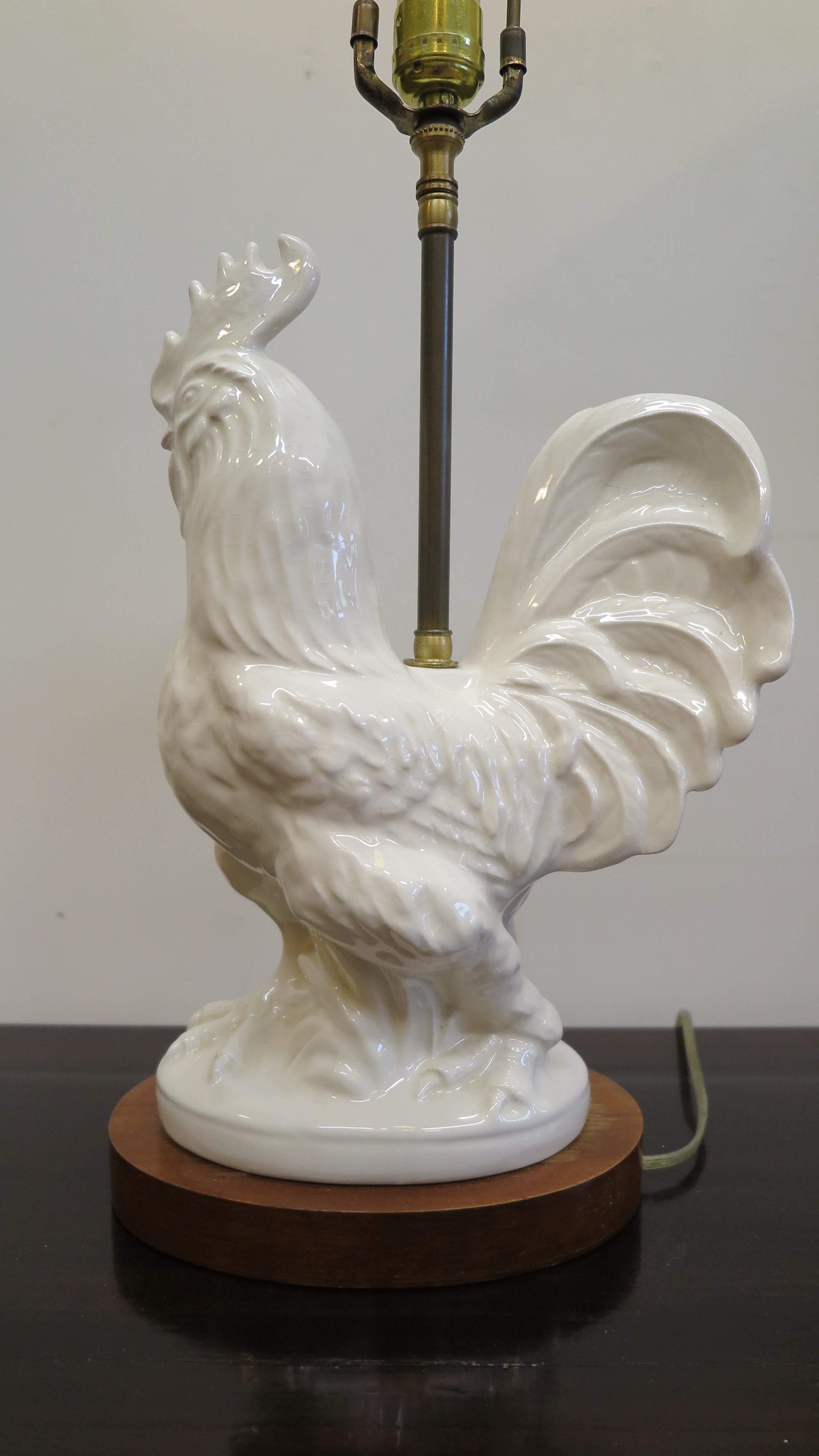 Mid-20th Century Mid Century French Rooster Lamps For Sale