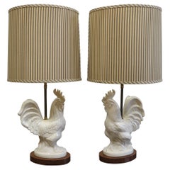 Lampade a forma di gallo francesi della metà del secolo scorso