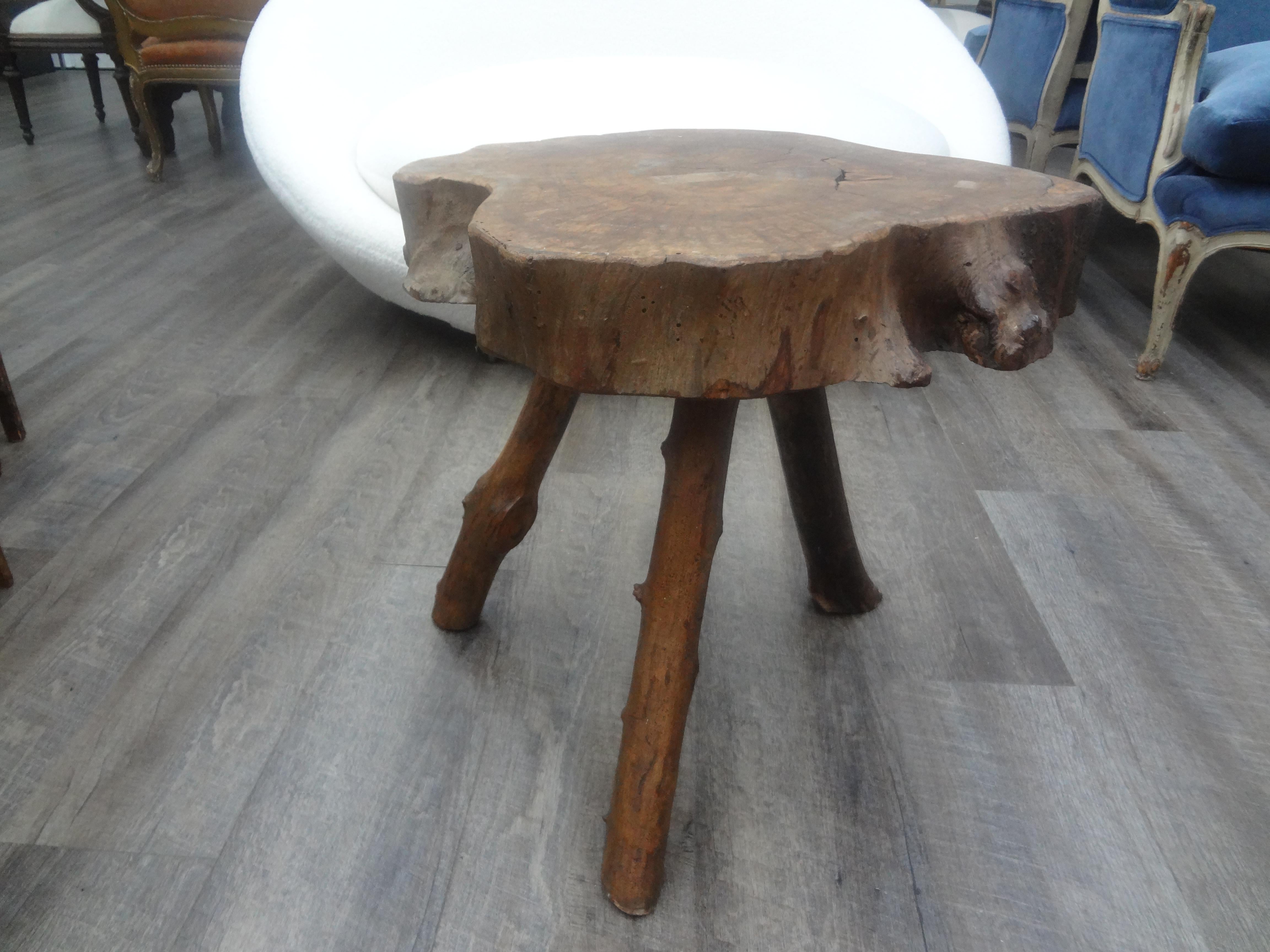 Mid Century French Root Table.
This stunning root table, sourced in France was expertly created by a skilled artisan.
Our handsome Organic modern or primitive root table is versatile in that it will work in a variety of interiors including rustic,