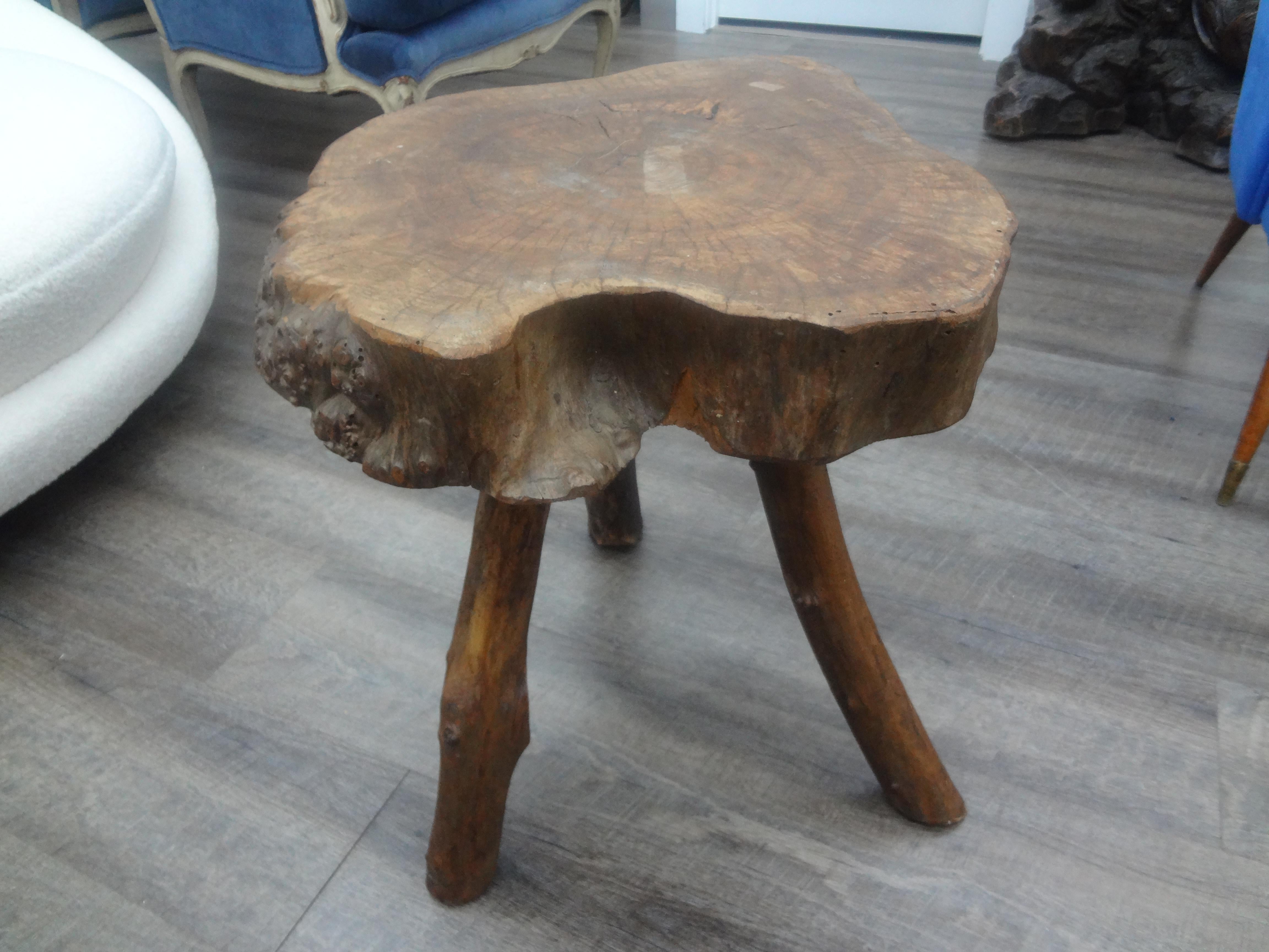 Rustic Mid Century French Root Table For Sale