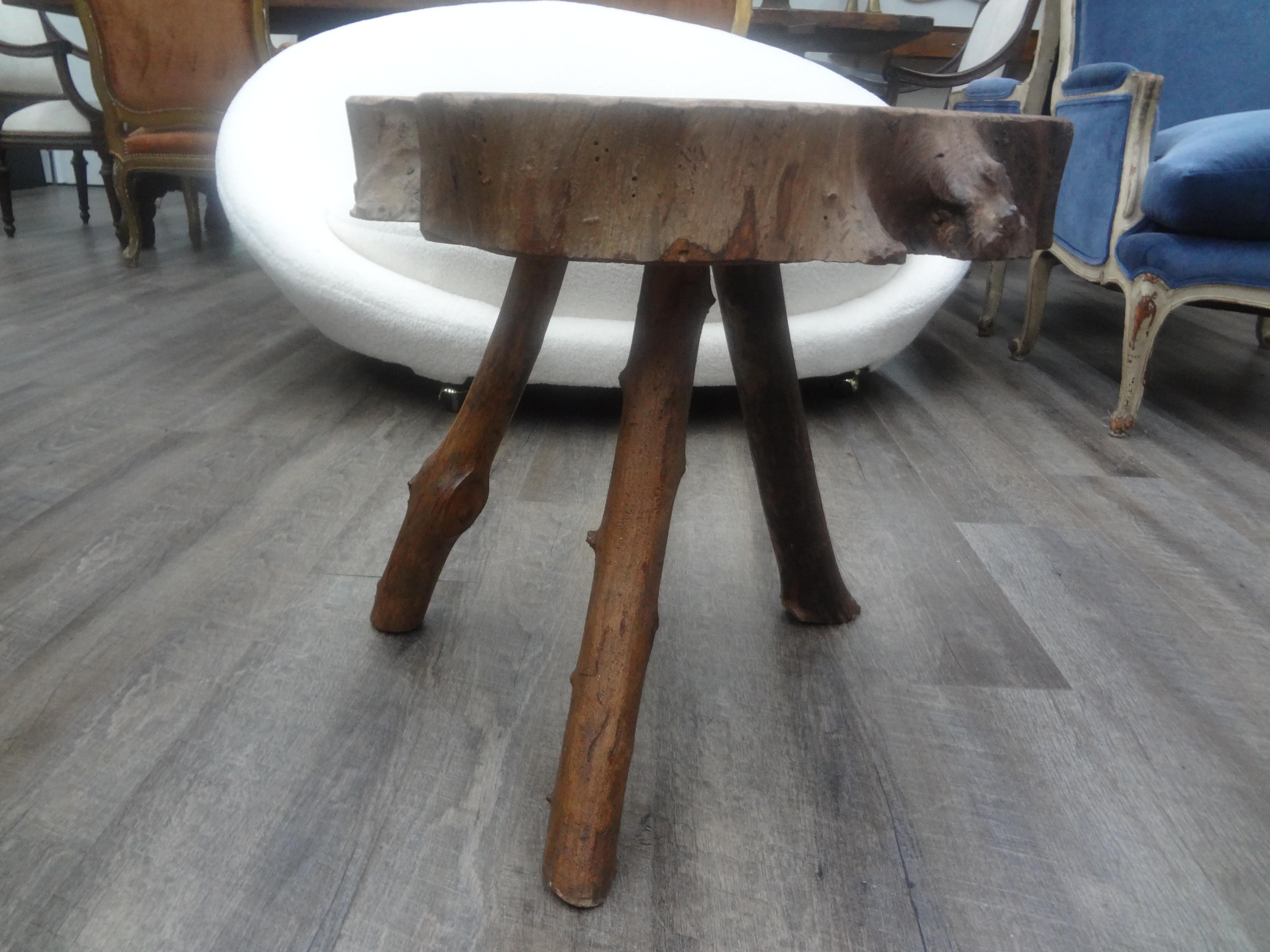 Wood Mid Century French Root Table For Sale