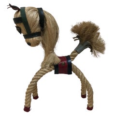Cheval de corde français du milieu du siècle Adrien Audoux et Frida Minet