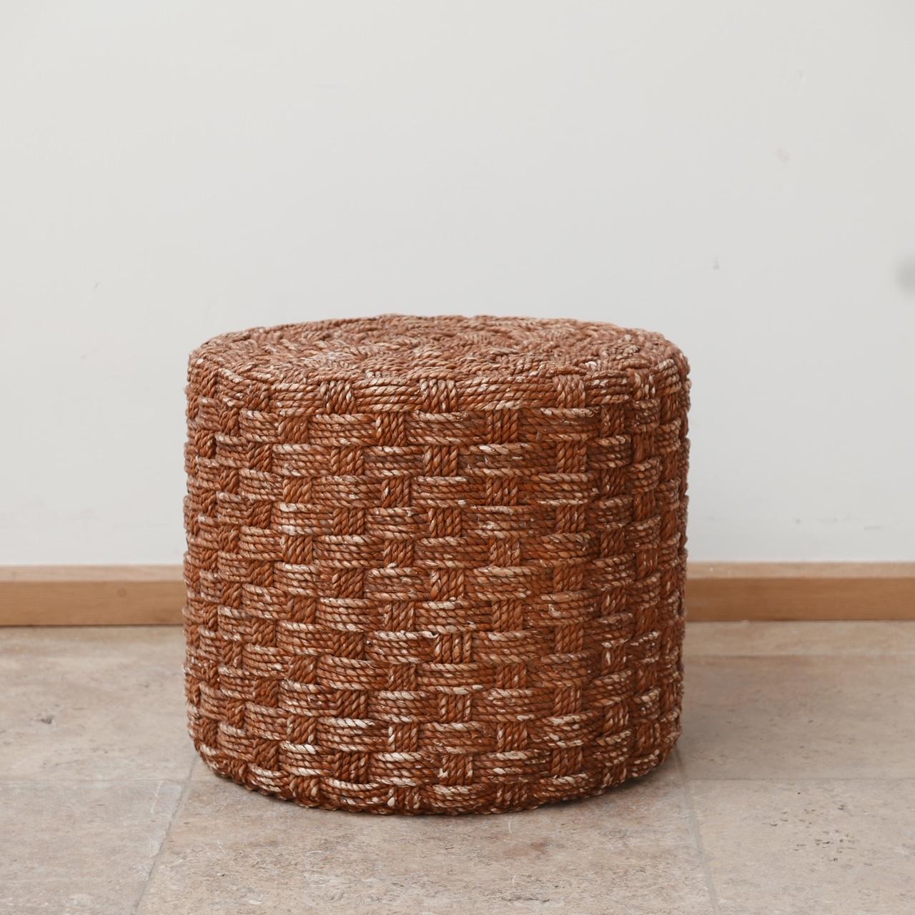 Mid-Century French Rope Stools Attributed to Audoux-Minet 9