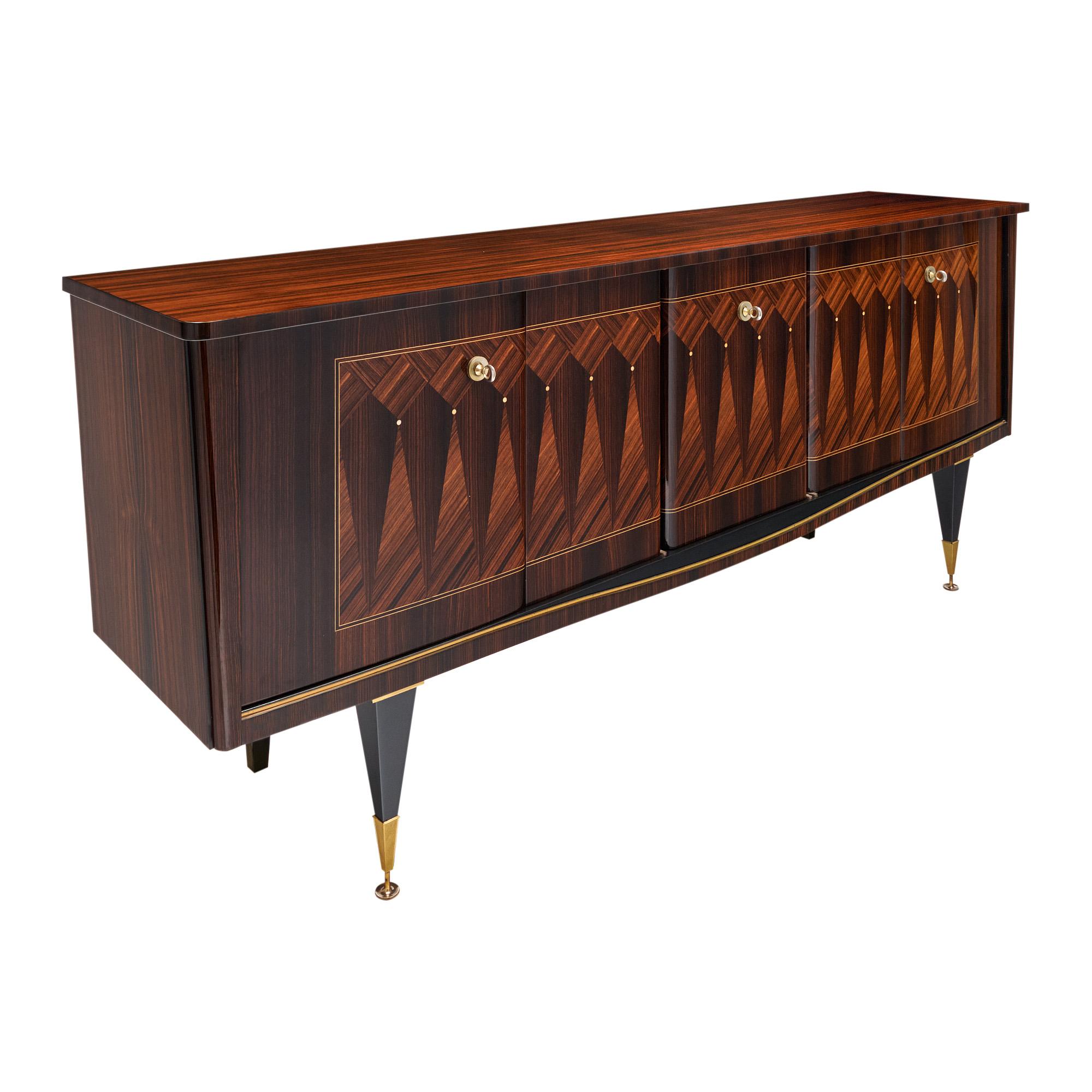 Buffet de palisandro francés de mediados de siglo Moderno de mediados de siglo en venta