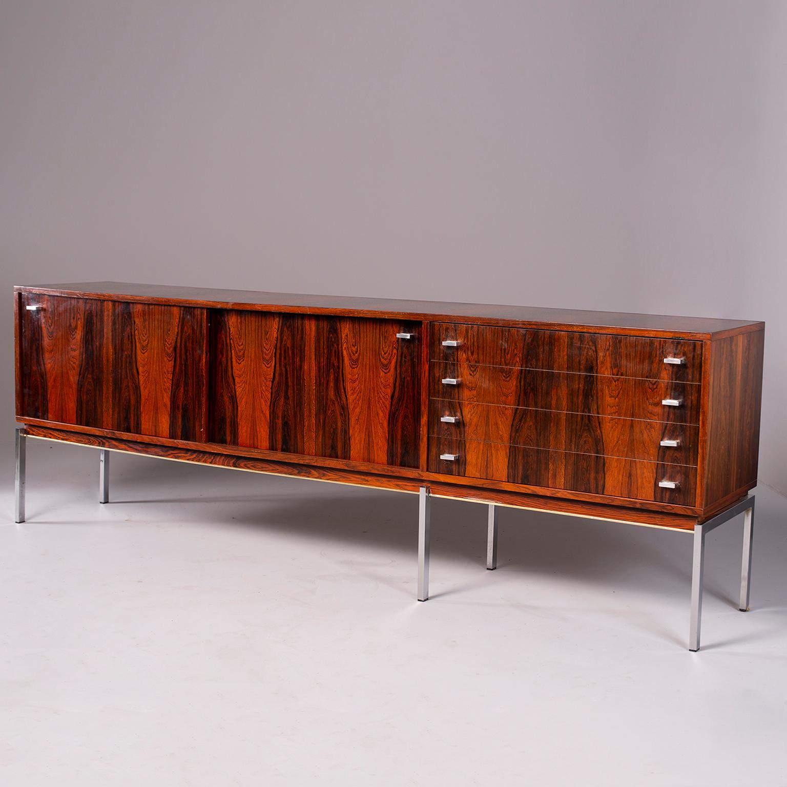 Mid-Century Modern Mid Century French Rosewood Cabinet or Credenza